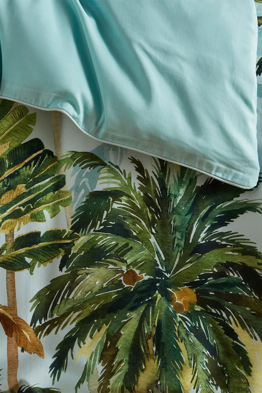 Forsteriana Palms 100% Cotton Duvet Cover Set 3 Forsteriana Palms 100% Cotton Duvet Cover Set