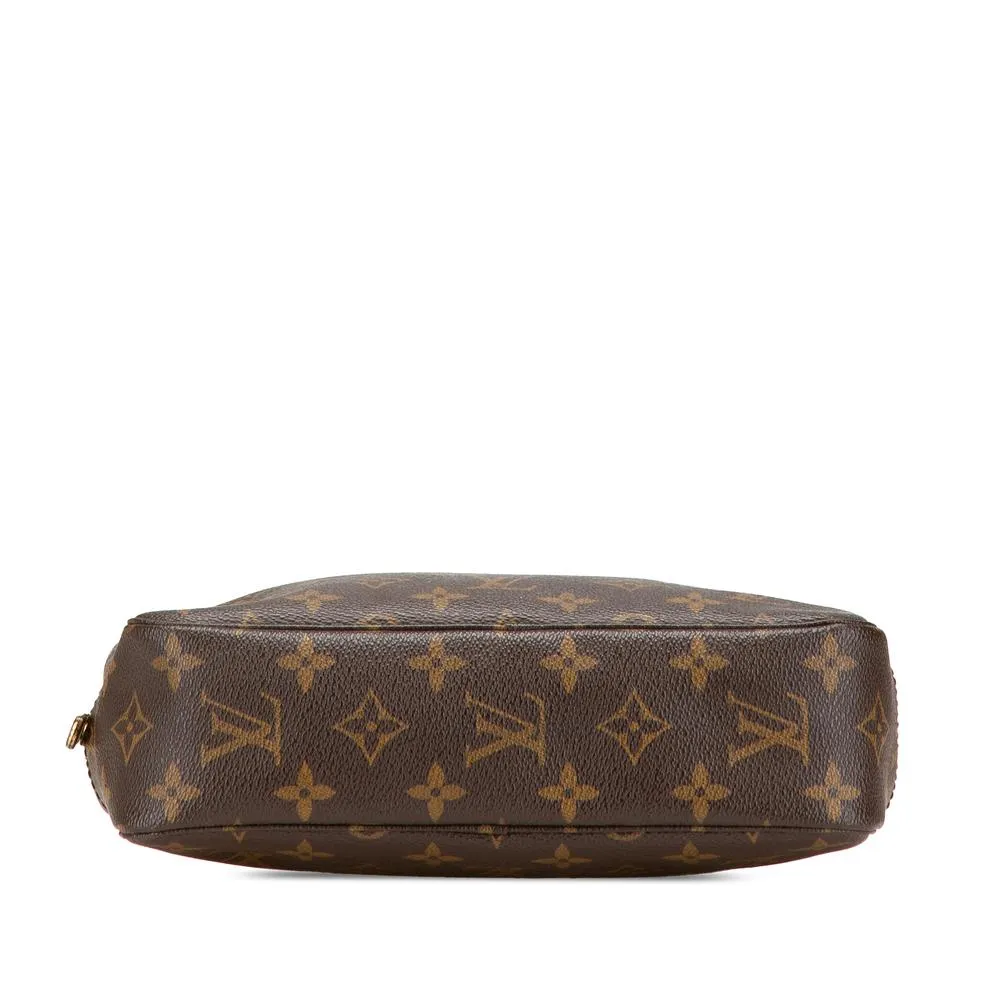 Preloved Toiletry Pouch 26 Monogram Canvas- Brown Clutches 3 Preloved Toiletry Pouch 26 Monogram Canvas- Brown Clutches
