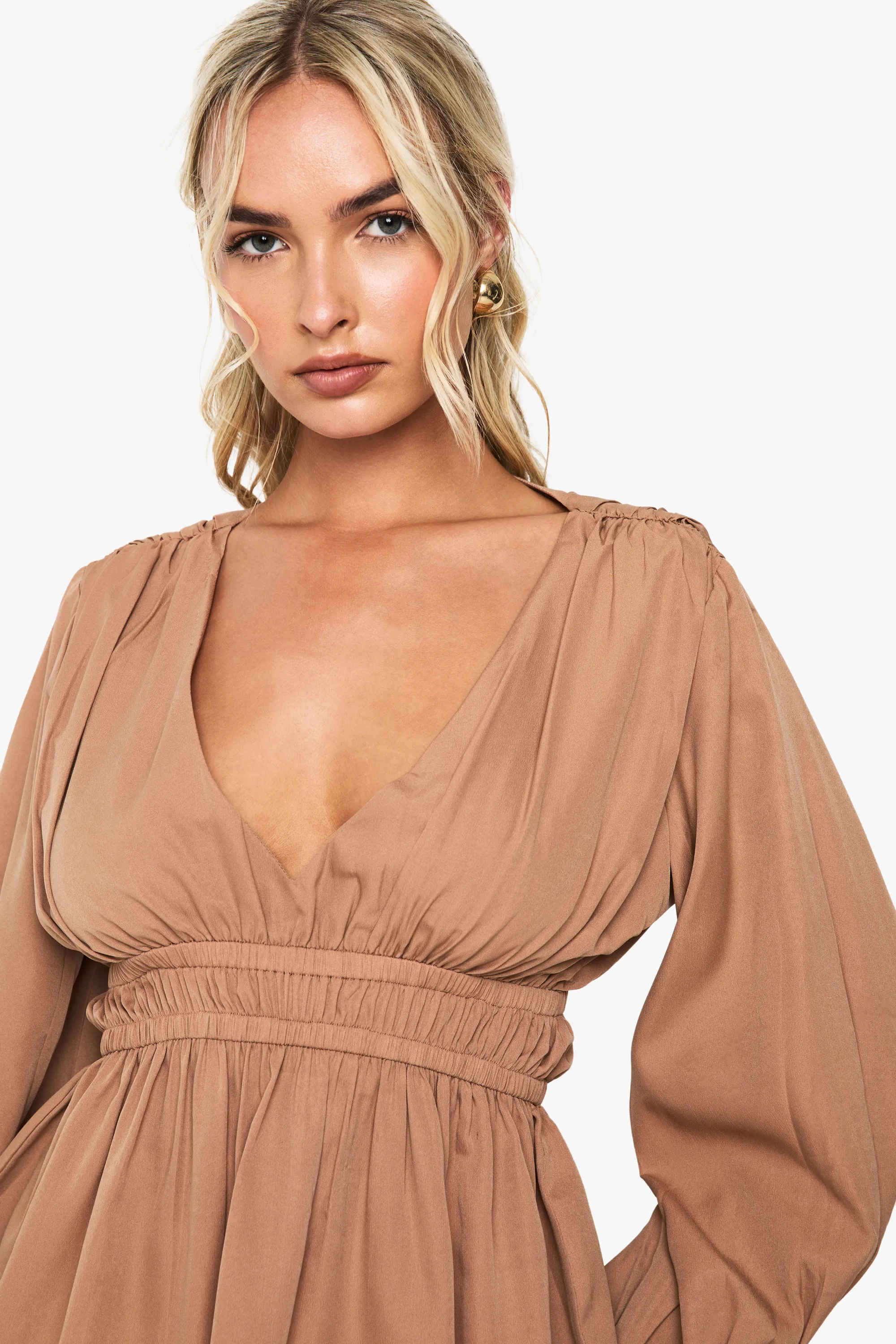 Tie Cuff Peplum Blouse 4 Tie Cuff Peplum Blouse