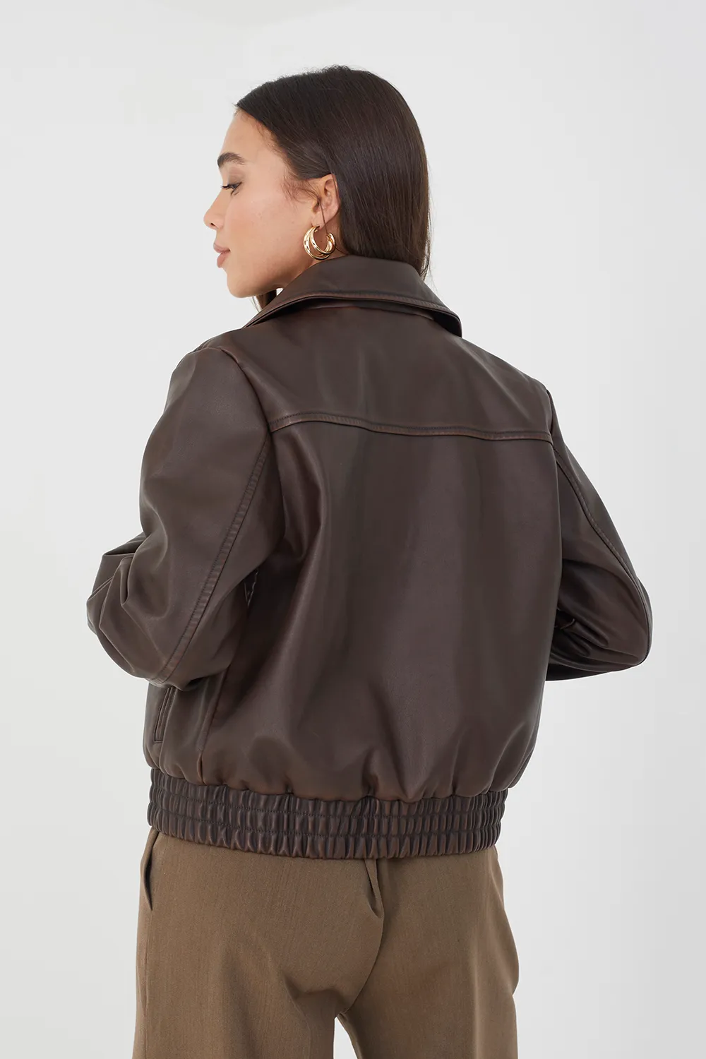Vintage PU Short Jacket 2 Vintage PU Short Jacket