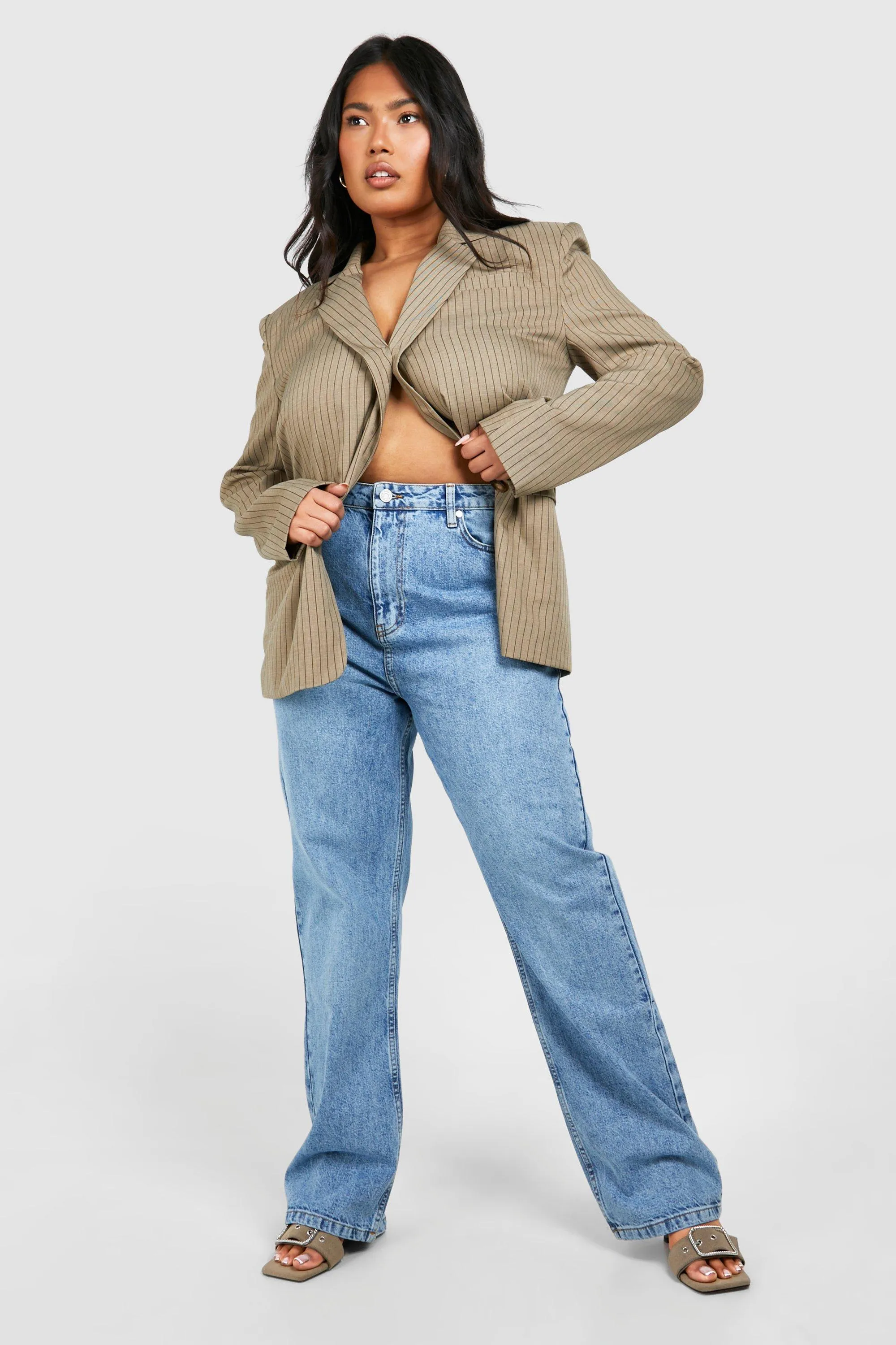 Plus Acid Wash Straight Leg Jeans 3 Plus Acid Wash Straight Leg Jeans