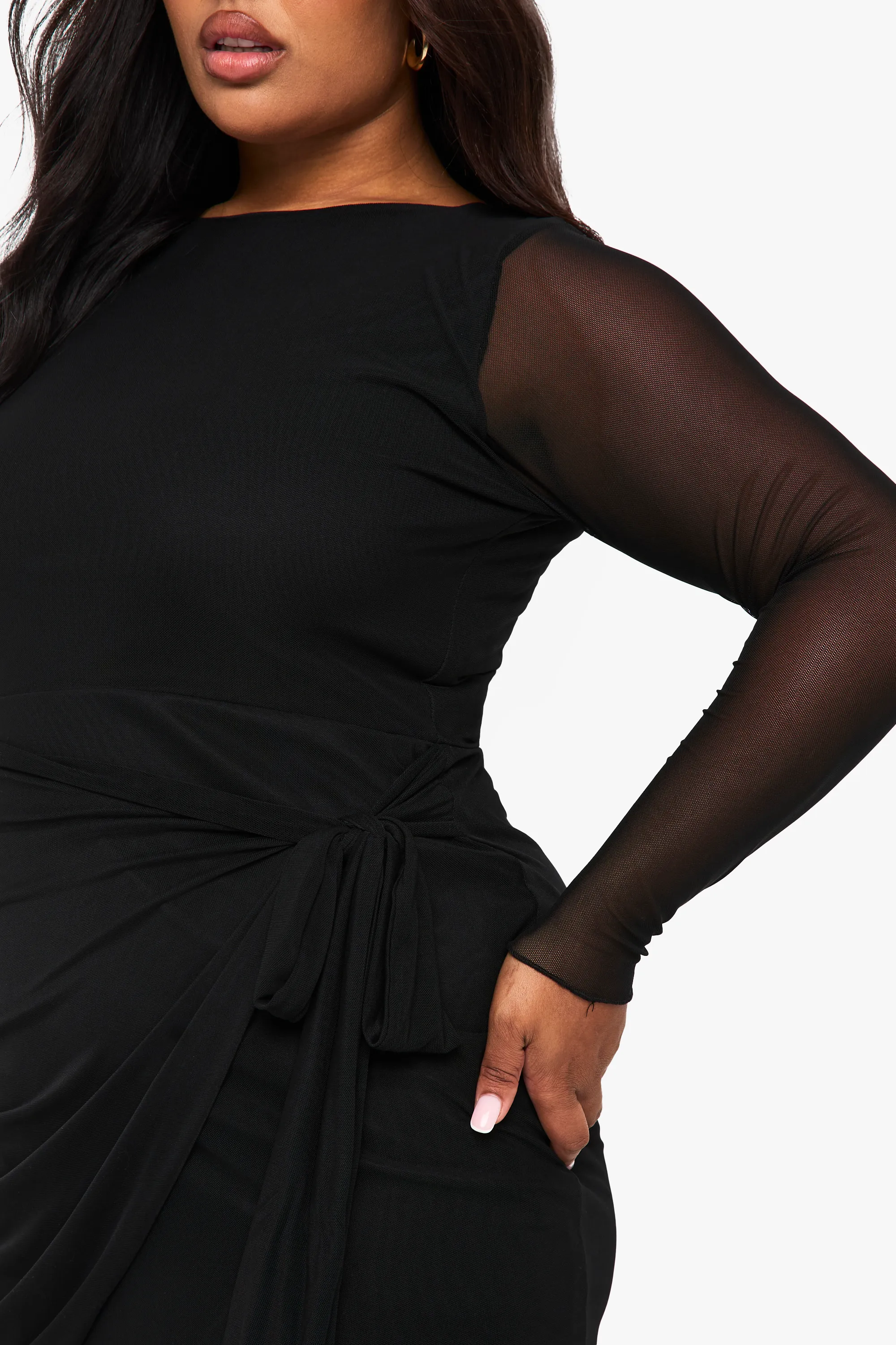 plus mesh wrap mini dress 4 plus mesh wrap mini dress