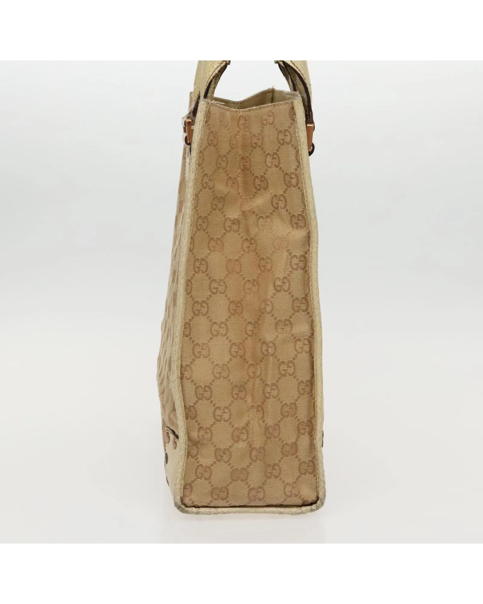 Preloved GG Monogram Tote Bag- Beige 3 Preloved GG Monogram Tote Bag- Beige