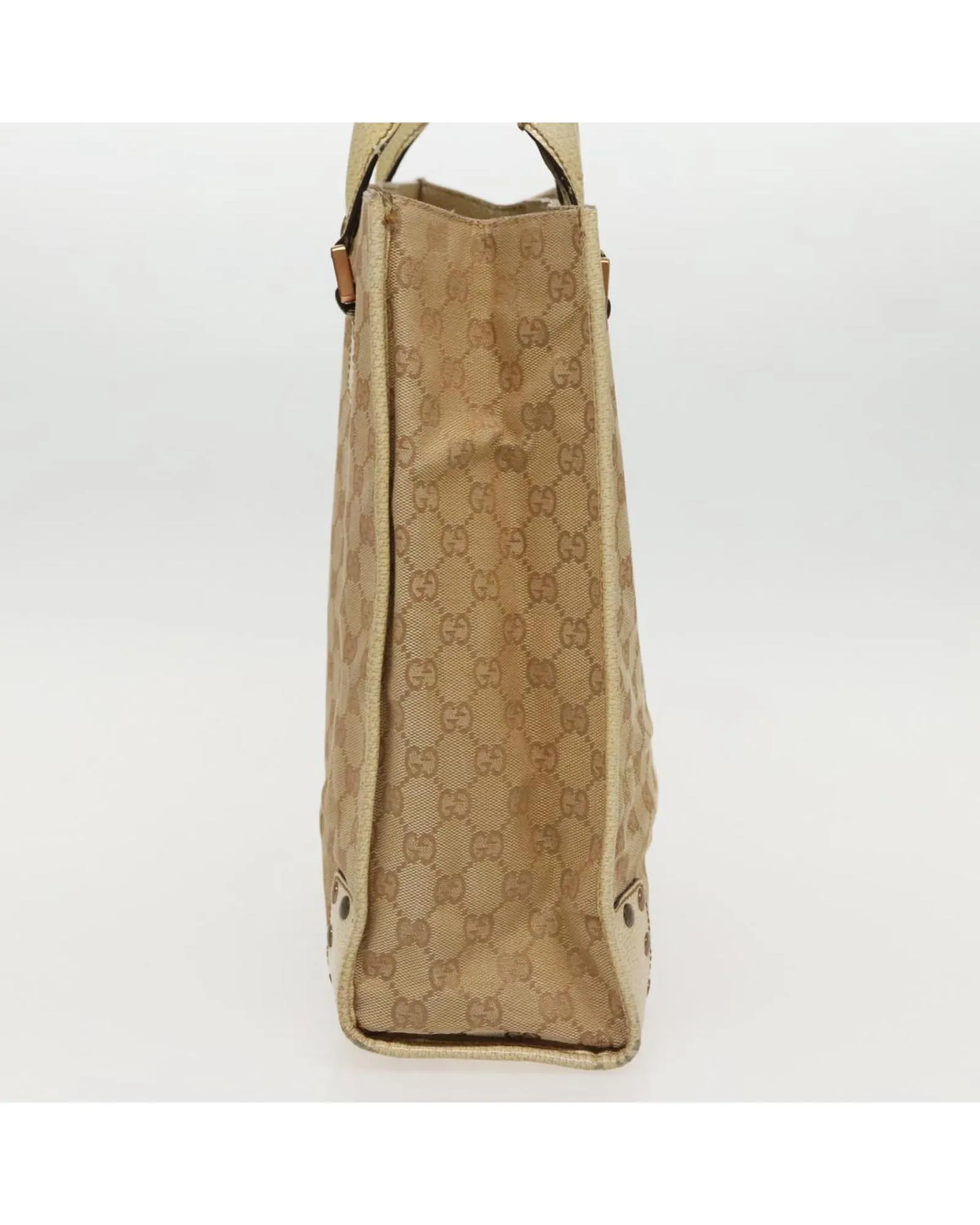 Preloved GG Monogram Tote Bag- Beige 5 Preloved GG Monogram Tote Bag- Beige