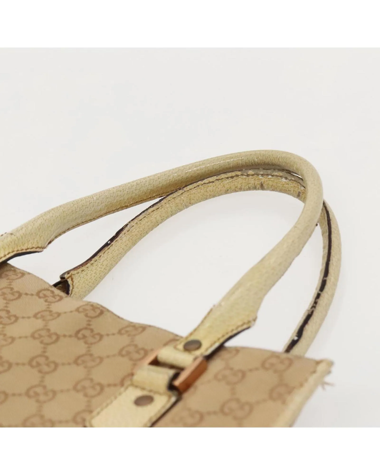 Preloved GG Monogram Tote Bag- Beige 9 Preloved GG Monogram Tote Bag- Beige