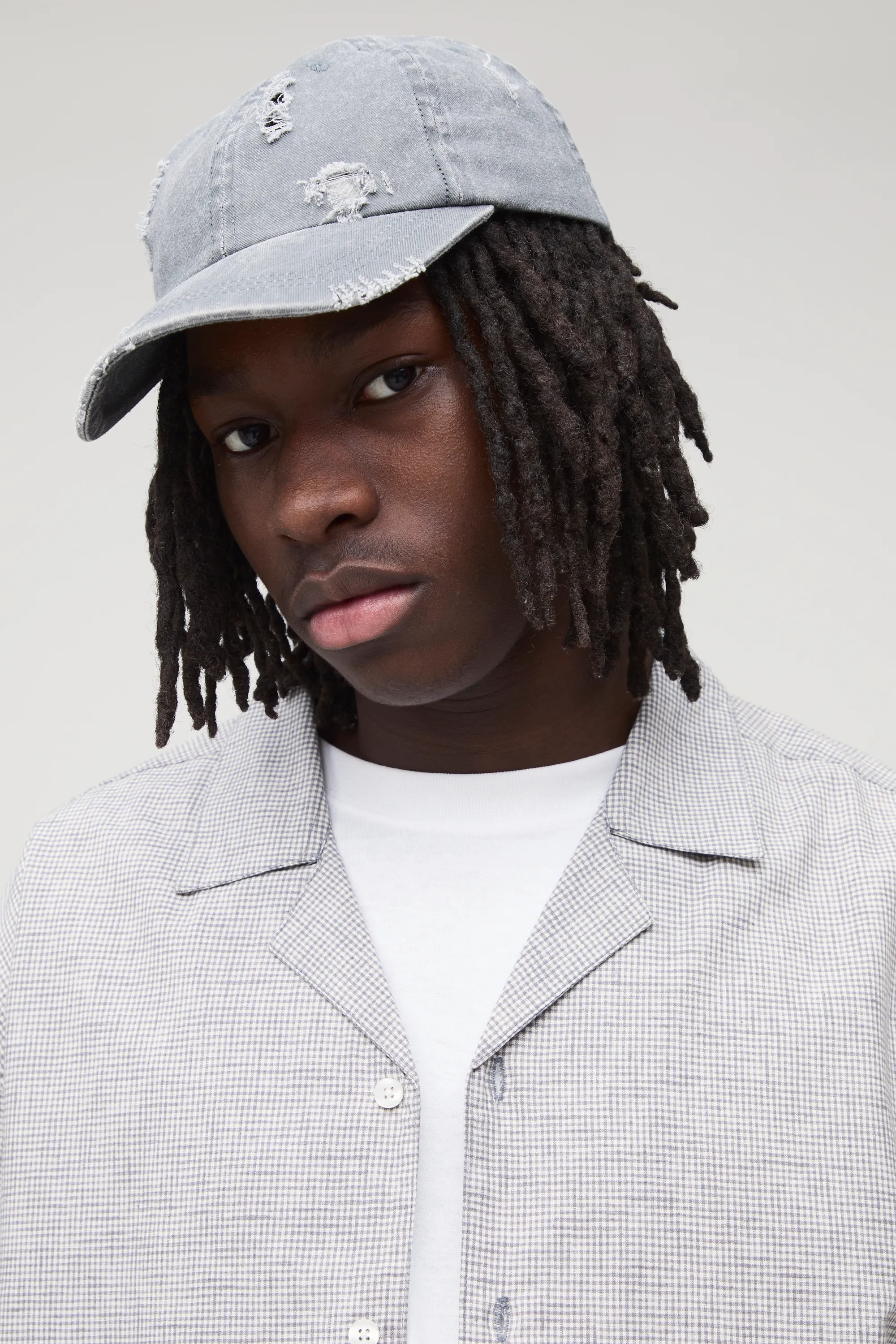 Distressed Frayed Wash Cap