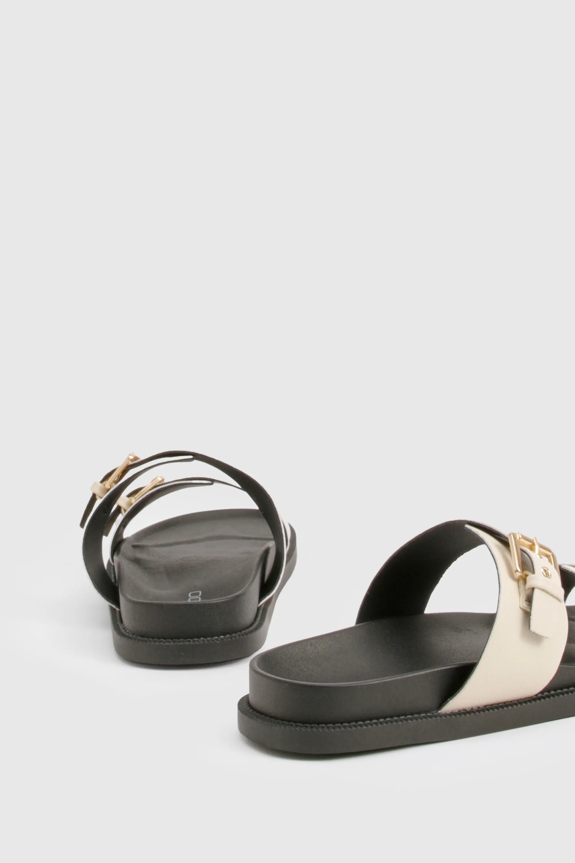 Double Buckle Strap Detail Sliders 4 Double Buckle Strap Detail Sliders