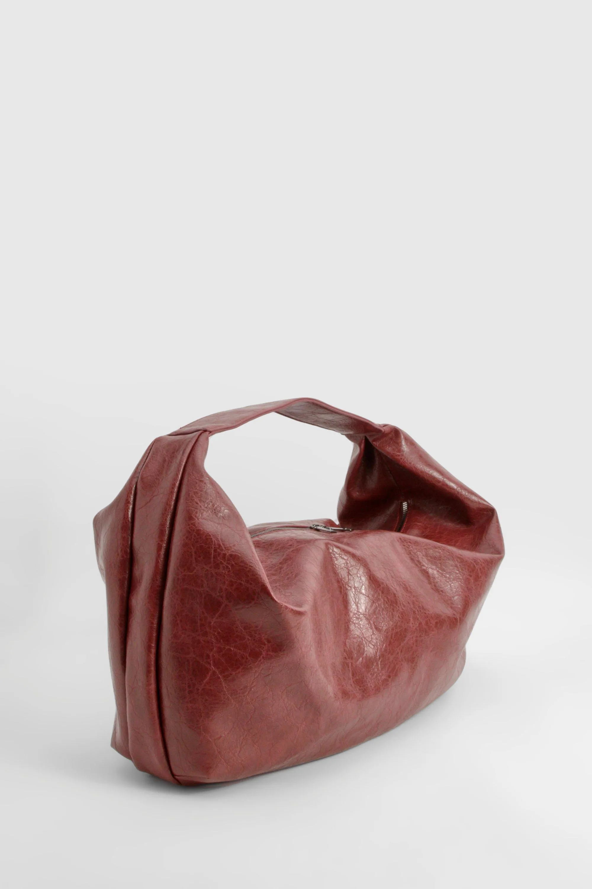 Faux Leather Slouchy Tote Bag 3 Faux Leather Slouchy Tote Bag