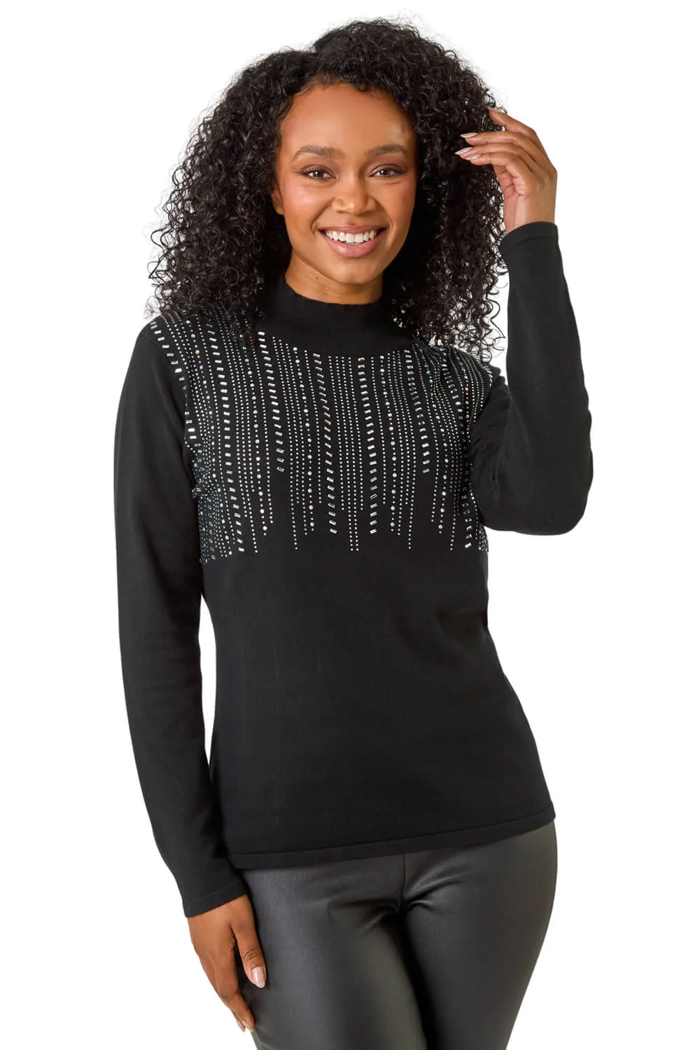 Petite Hotfix Knitted Jumper 1 Petite Hotfix Knitted Jumper