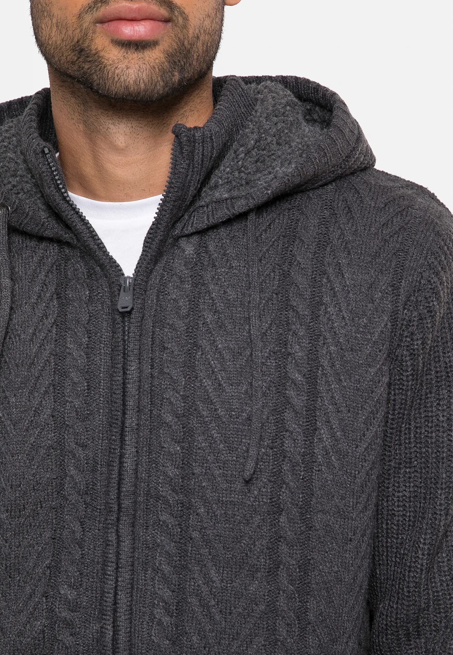'Gellar' Borg Lined Hooded Cardigan 4 'Gellar' Borg Lined Hooded Cardigan