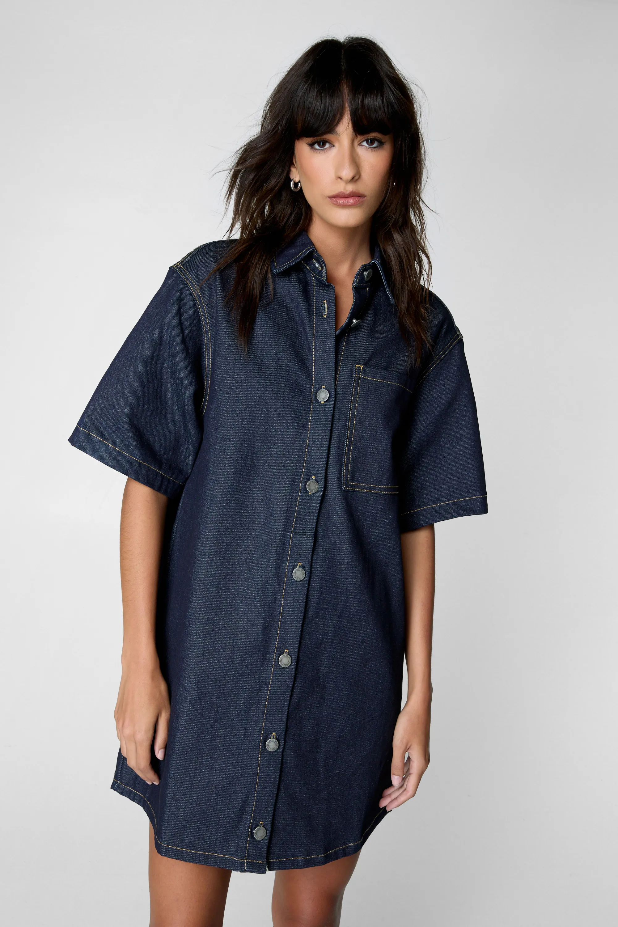 Indigo Denim Shirt Dress 1 Indigo Denim Shirt Dress