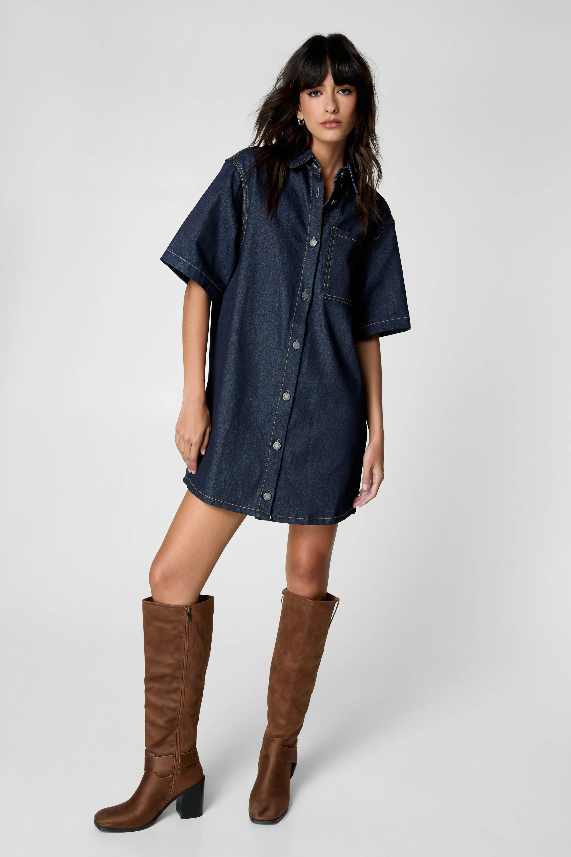 Indigo Denim Shirt Dress 2 Indigo Denim Shirt Dress