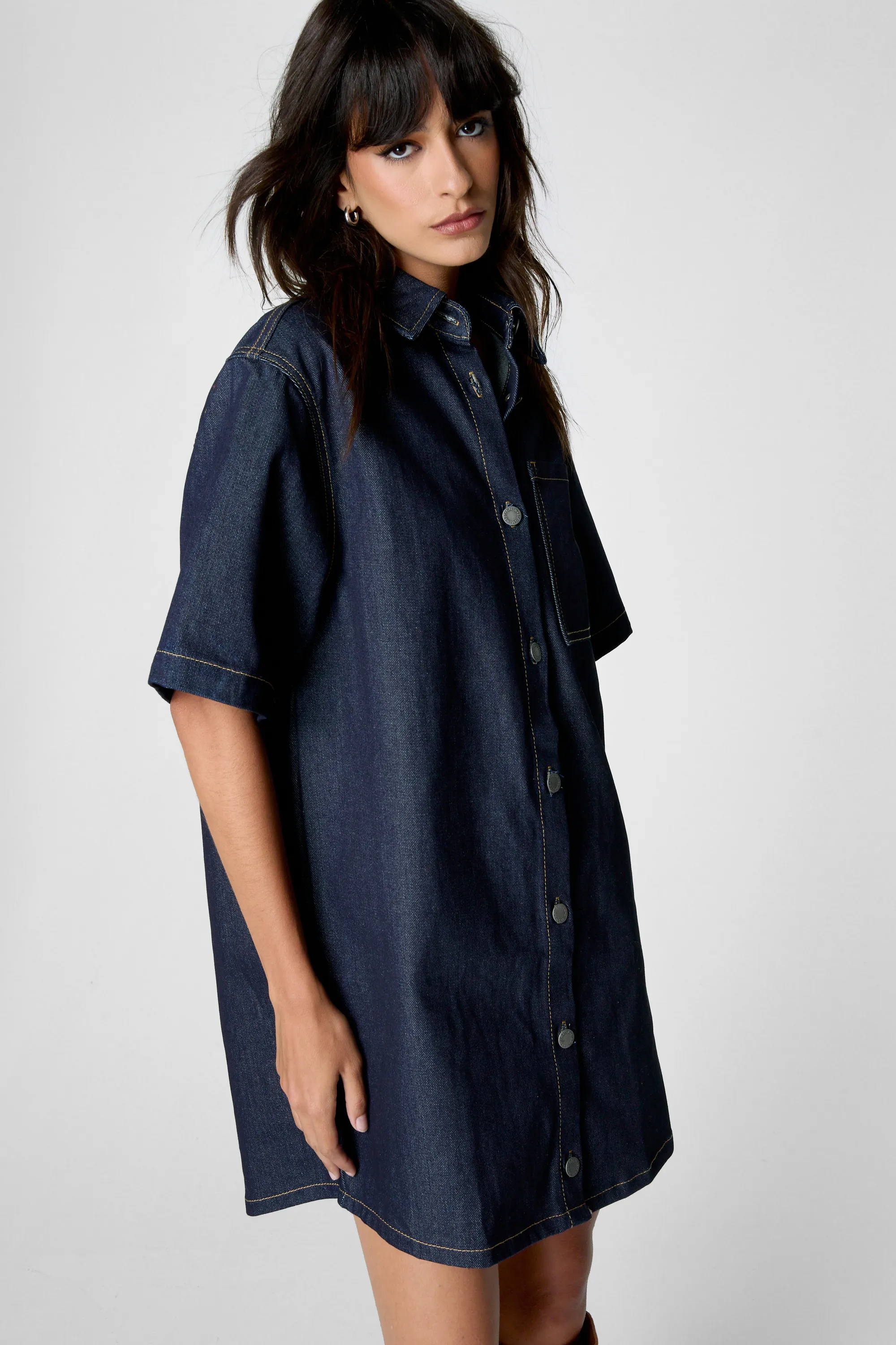 Indigo Denim Shirt Dress 3 Indigo Denim Shirt Dress