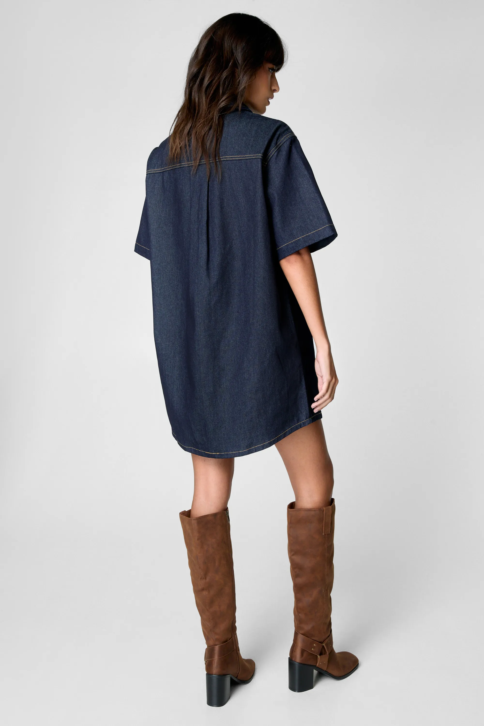 Indigo Denim Shirt Dress 4 Indigo Denim Shirt Dress