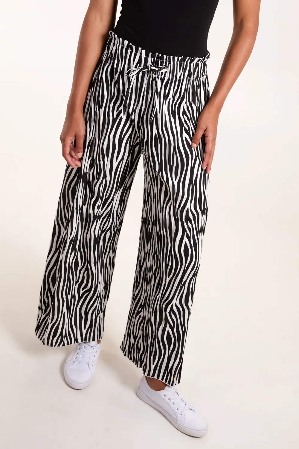 Abstract Zebra Pleated Trousers 2 Abstract Zebra Pleated Trousers