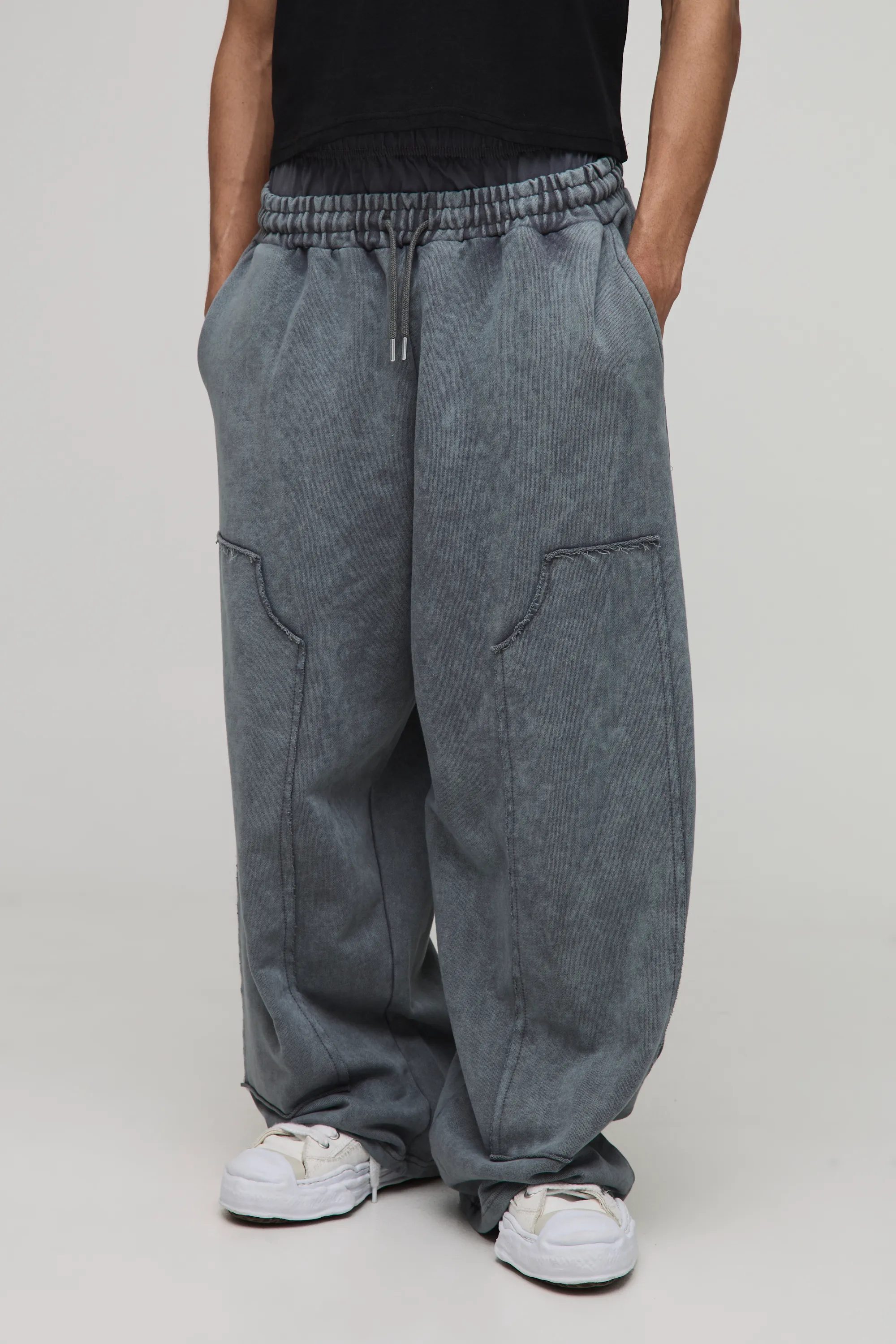 Relaxed Wide Leg Carpenter Joggers
