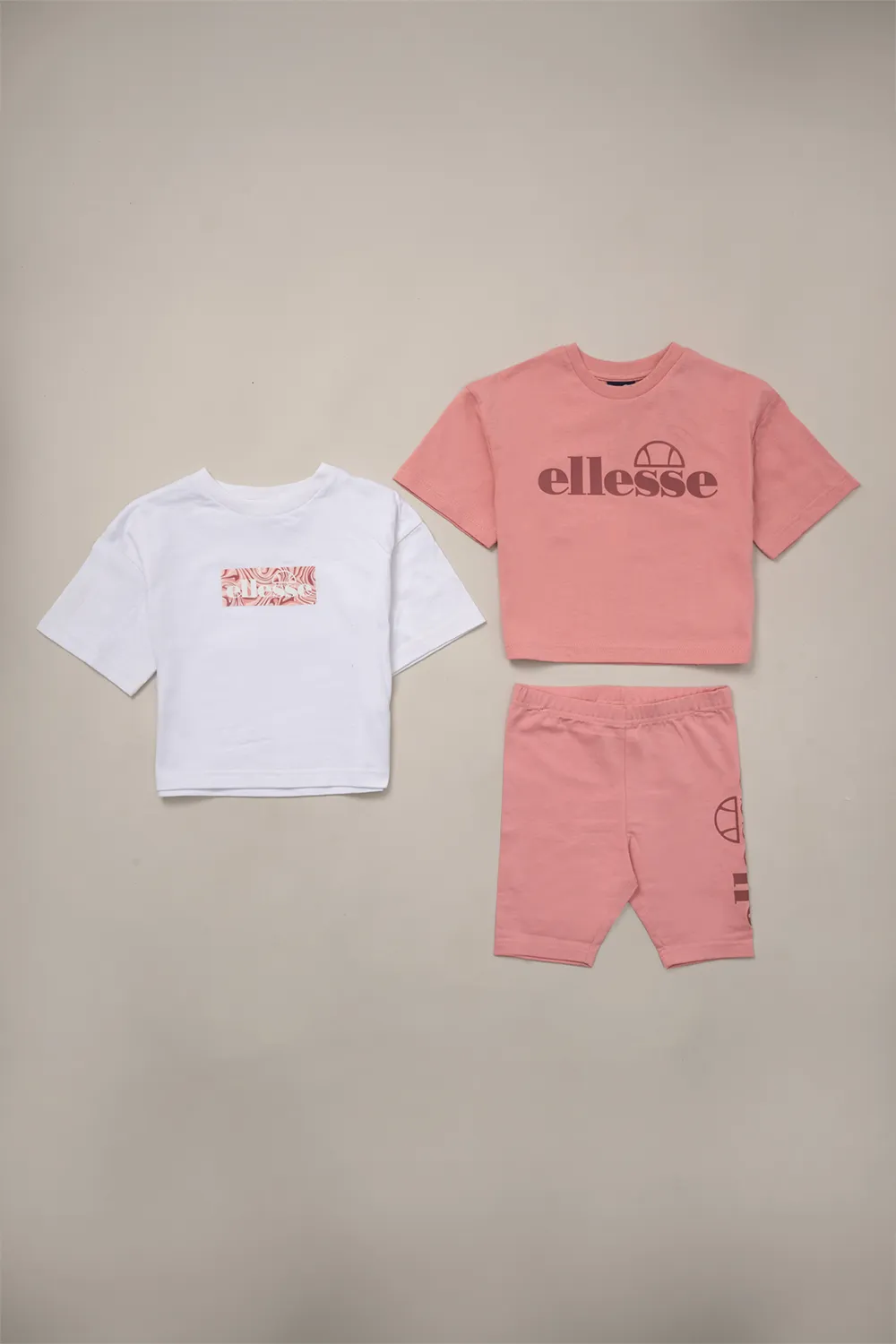 3-Piece T-Shirt and Cycle Short Outfit Set