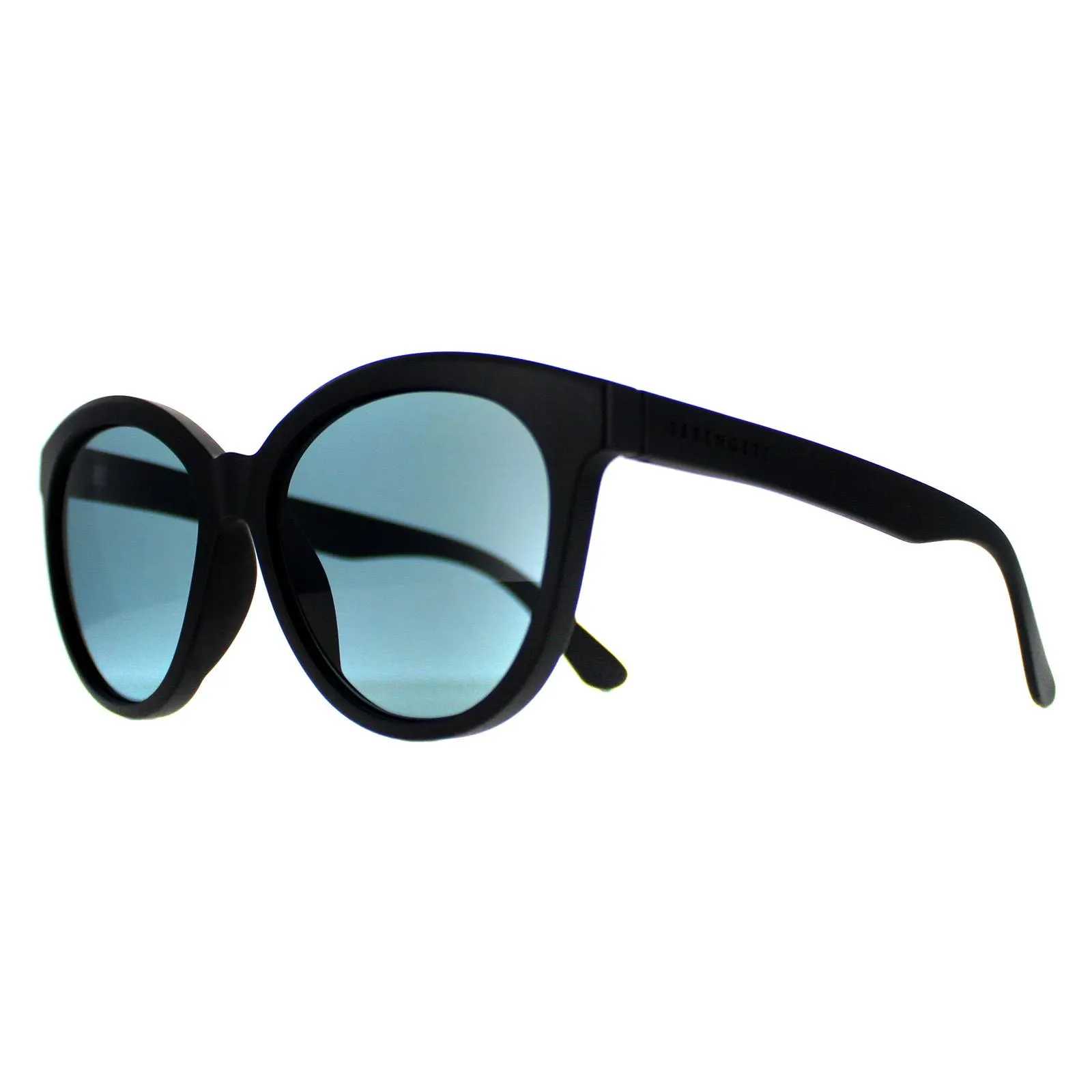 Round Matte Black Saturn Polarized Petrol Blue Endee 2 Round Matte Black Saturn Polarized Petrol Blue Endee