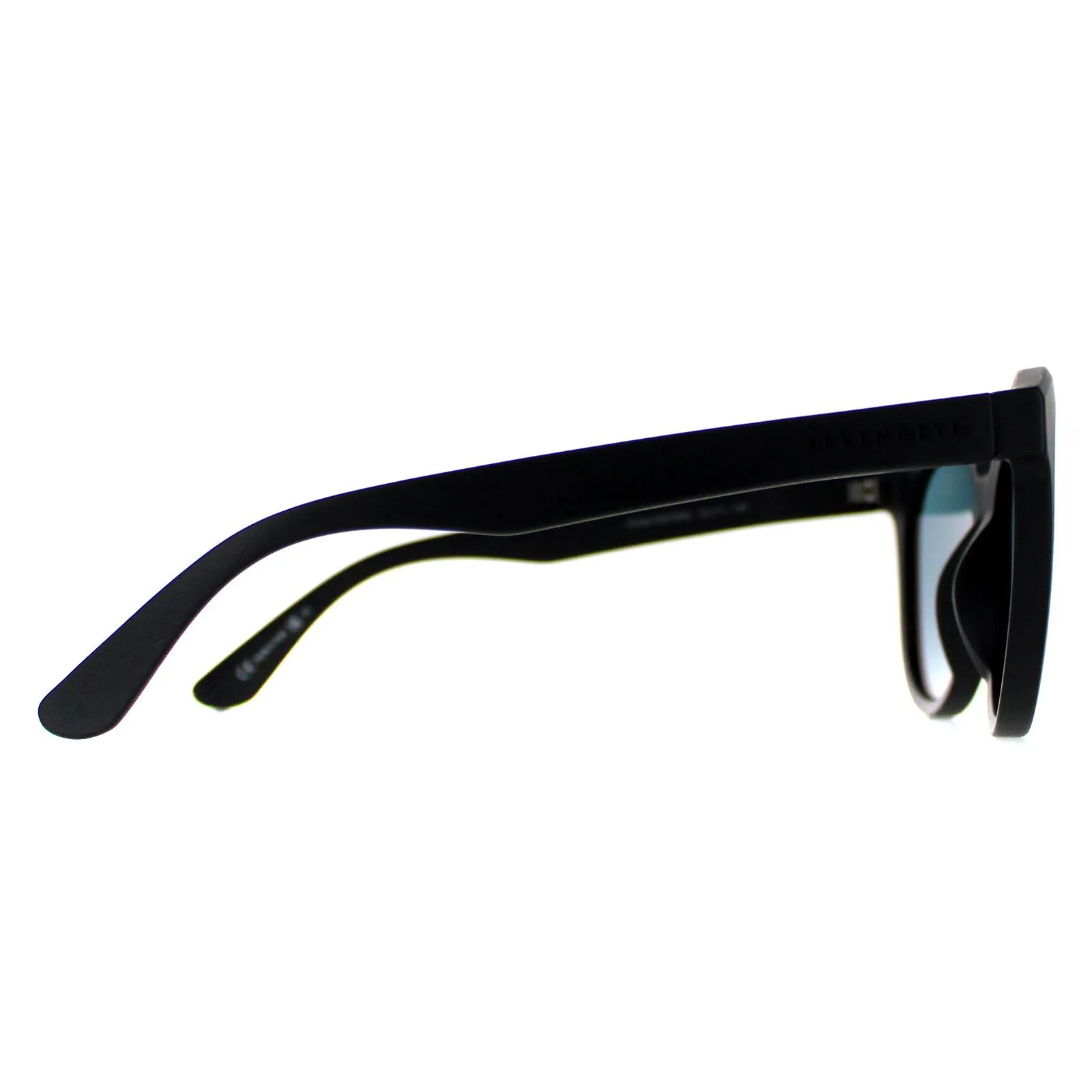 Round Matte Black Saturn Polarized Petrol Blue Endee 4 Round Matte Black Saturn Polarized Petrol Blue Endee