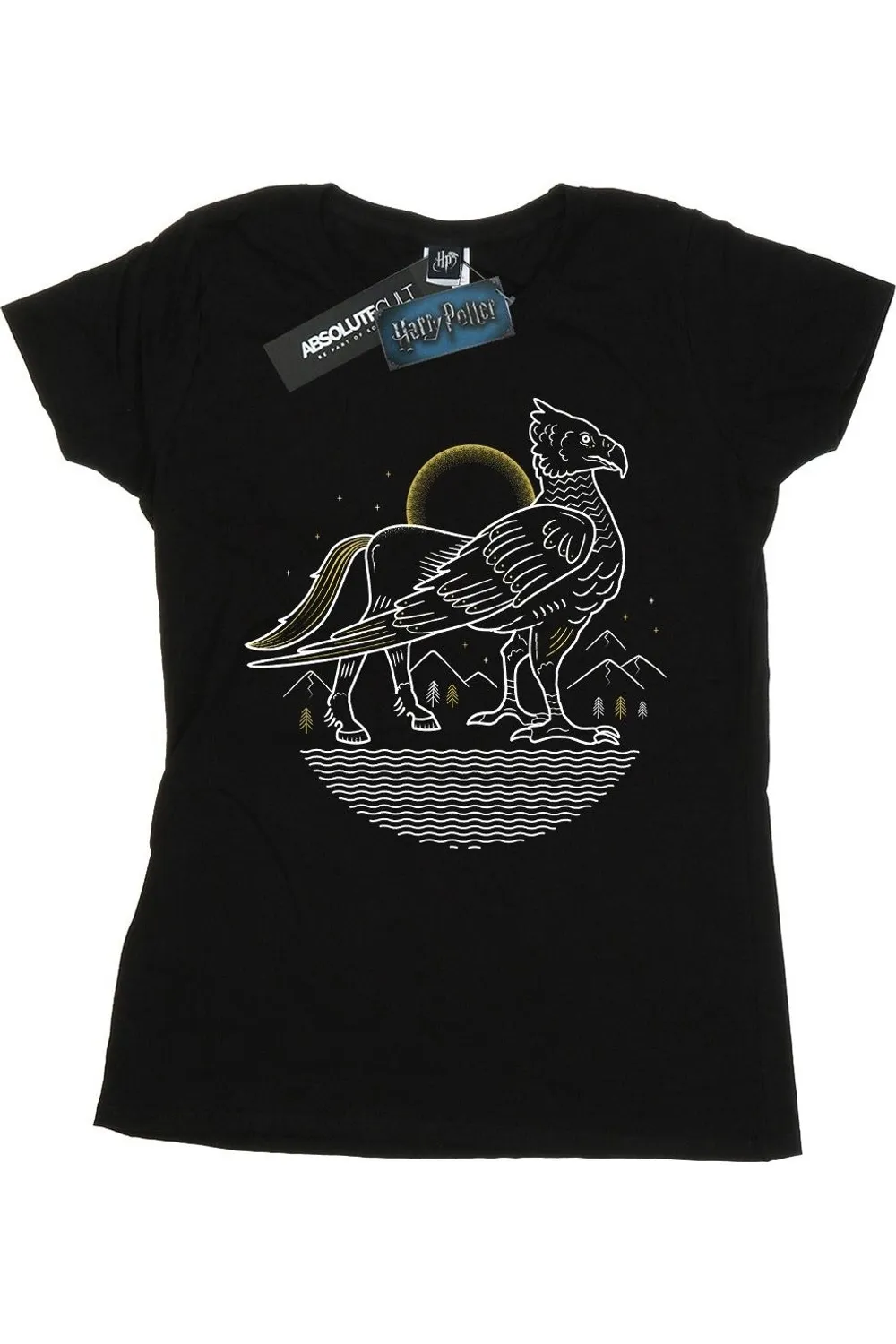 Buckbeak Line Art Cotton T-Shirt 2 Buckbeak Line Art Cotton T-Shirt