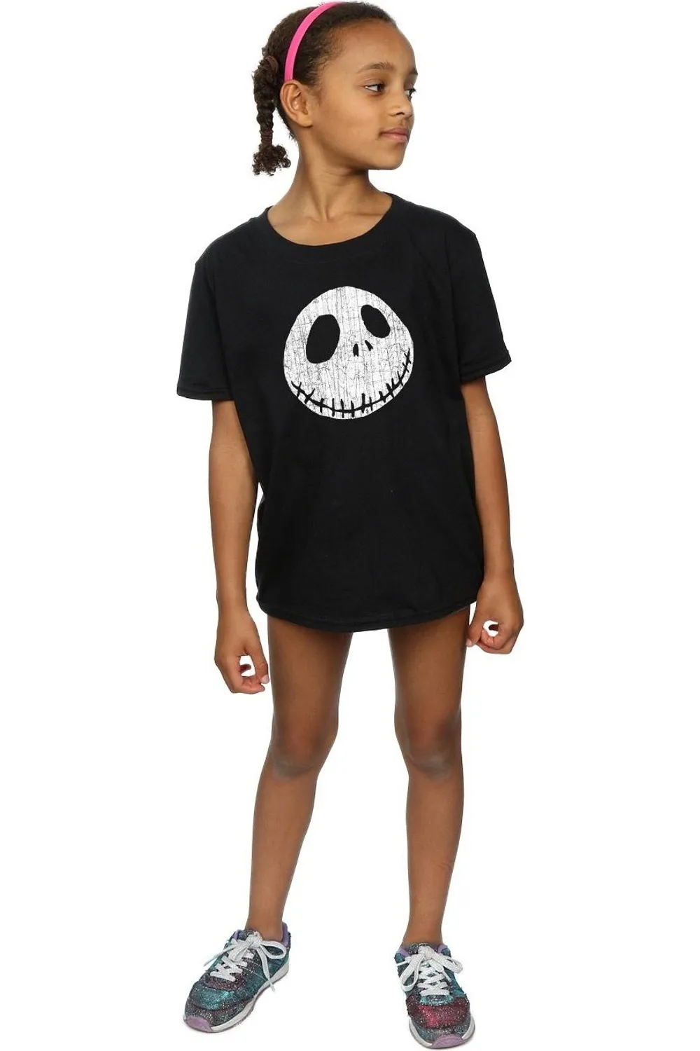 Nightmare Before Christmas Jack Cracked Face Cotton T-Shirt 4 Nightmare Before Christmas Jack Cracked Face Cotton T-Shirt