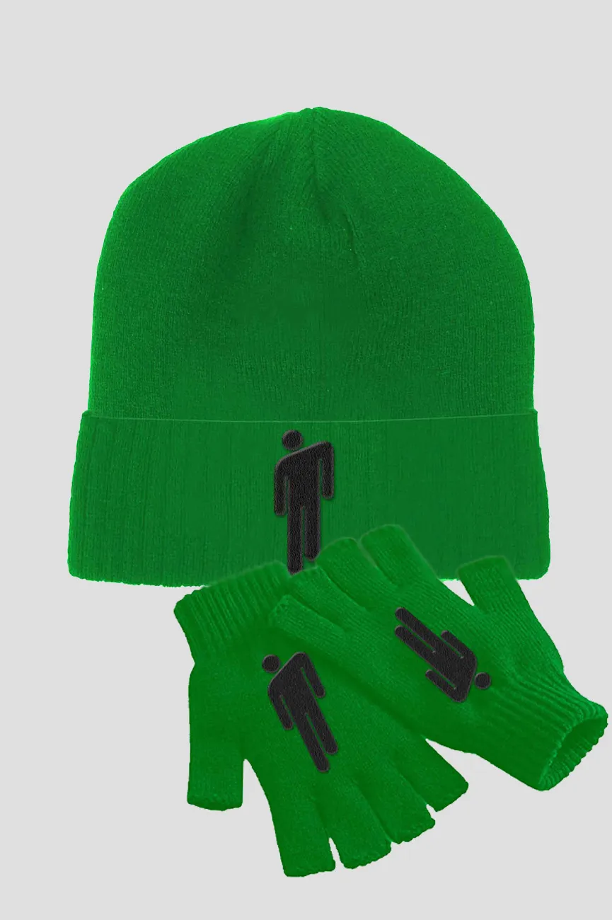 Blohsh Logo Beanie Hat and glove set