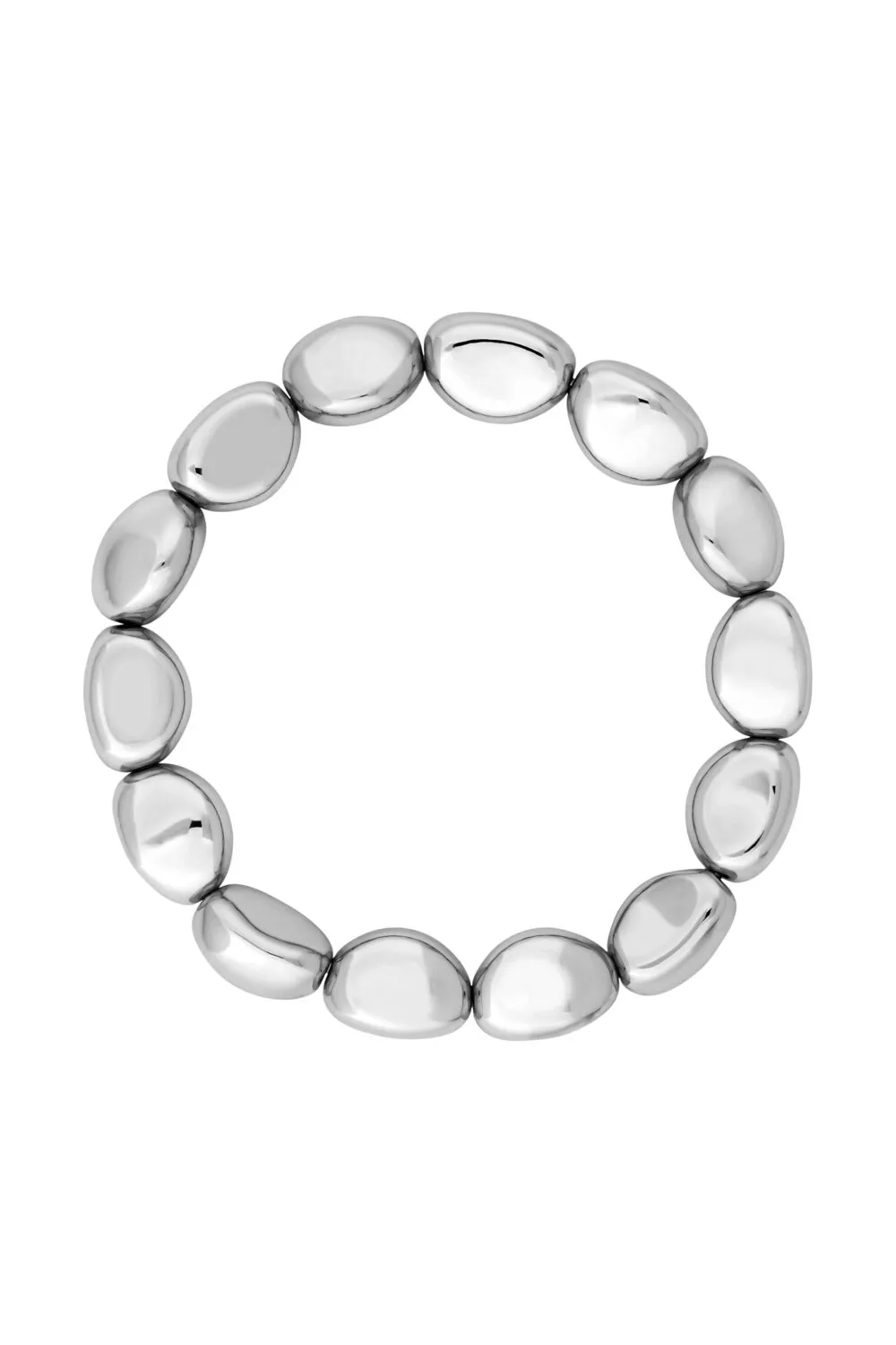 Jon Richard Silver Plated Polished Nugget Bracelet 1 Jon Richard Silver Plated Polished Nugget Bracelet