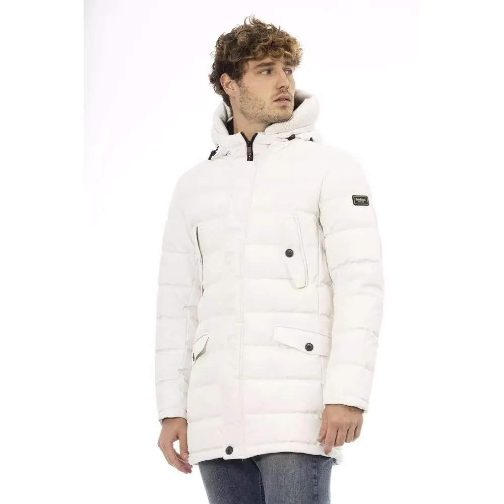Hooded Padded Jacket with Multiple Pockets and Quilted Design- 2 Hooded Padded Jacket with Multiple Pockets and Quilted Design-