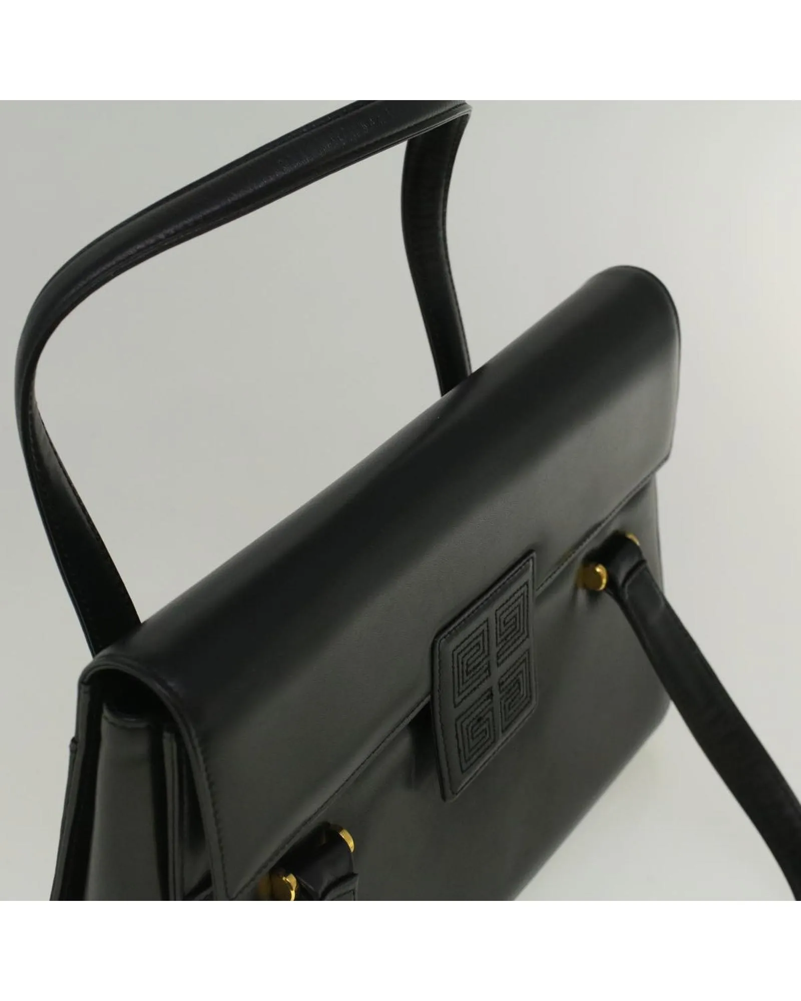 PrelovedLeather TopHandle Handbag- Black 7 PrelovedLeather TopHandle Handbag- Black