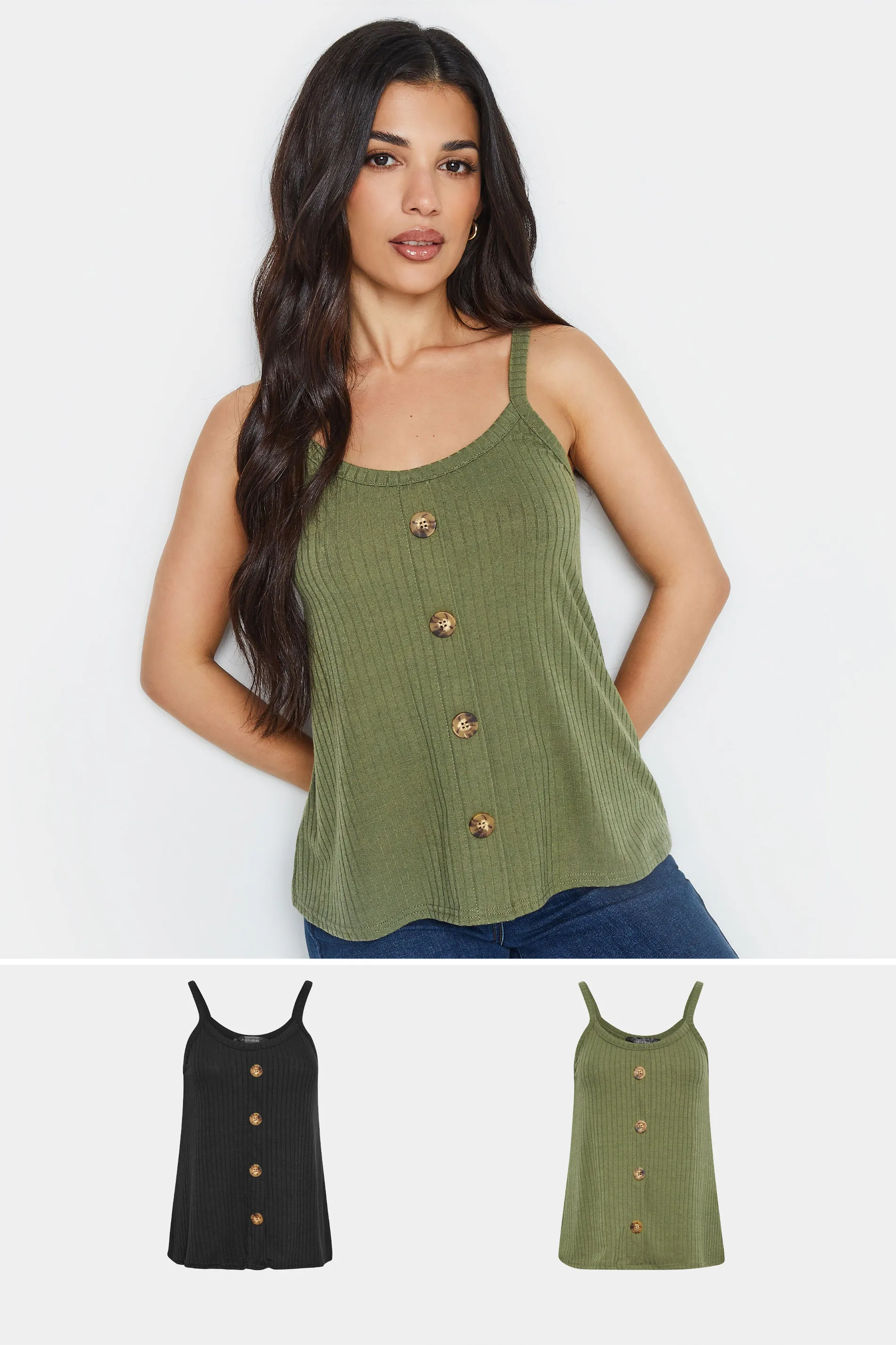 Petite 2 Pack Vest Tops 1 Petite 2 Pack Vest Tops