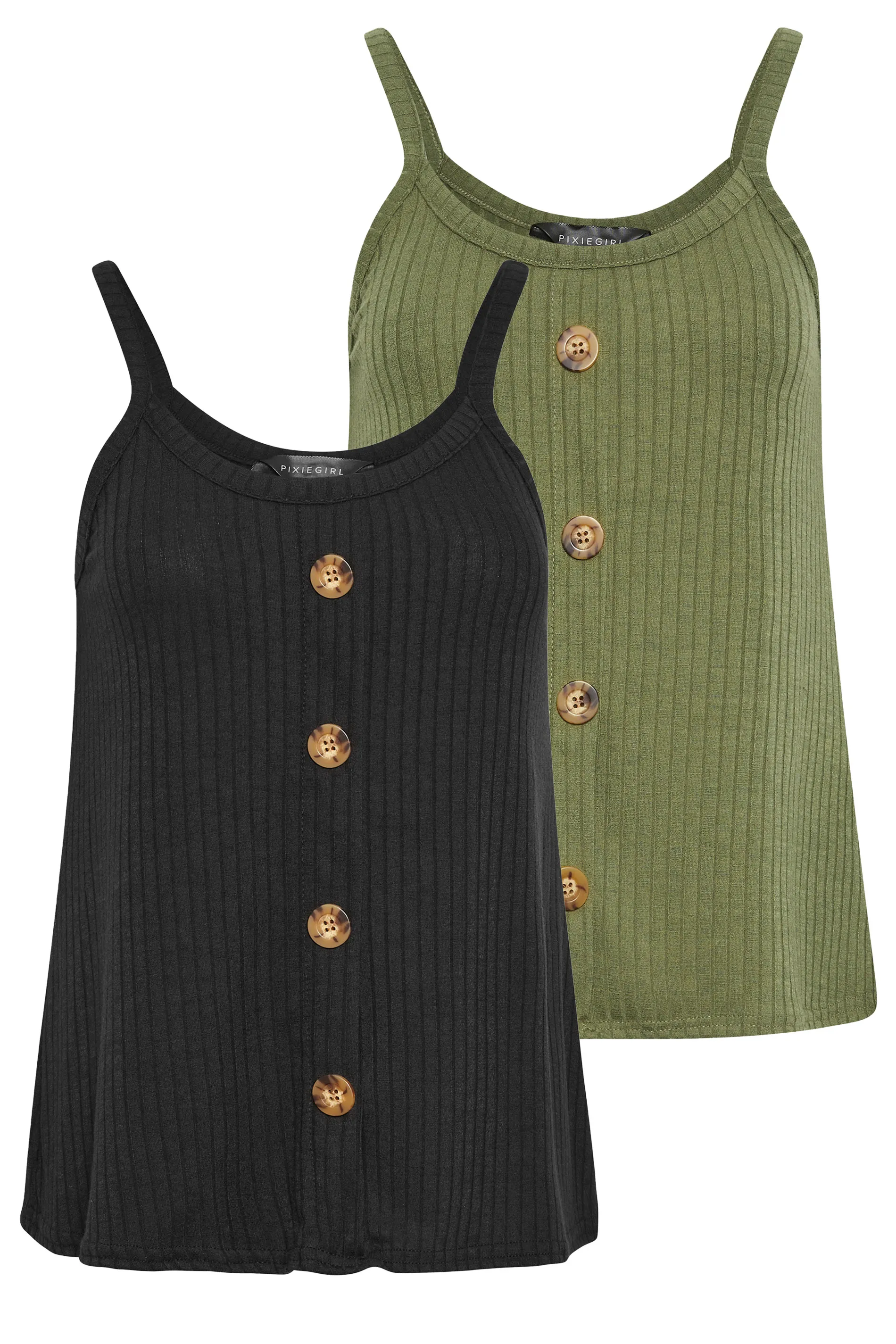 Petite 2 Pack Vest Tops 2 Petite 2 Pack Vest Tops