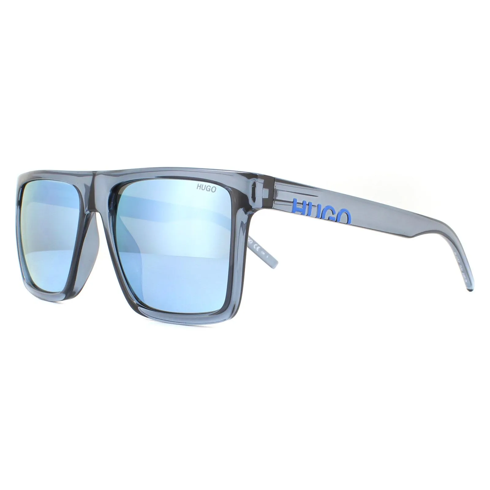 Square Crystal Blue Blue Mirror Sunglasses 2 Square Crystal Blue Blue Mirror Sunglasses