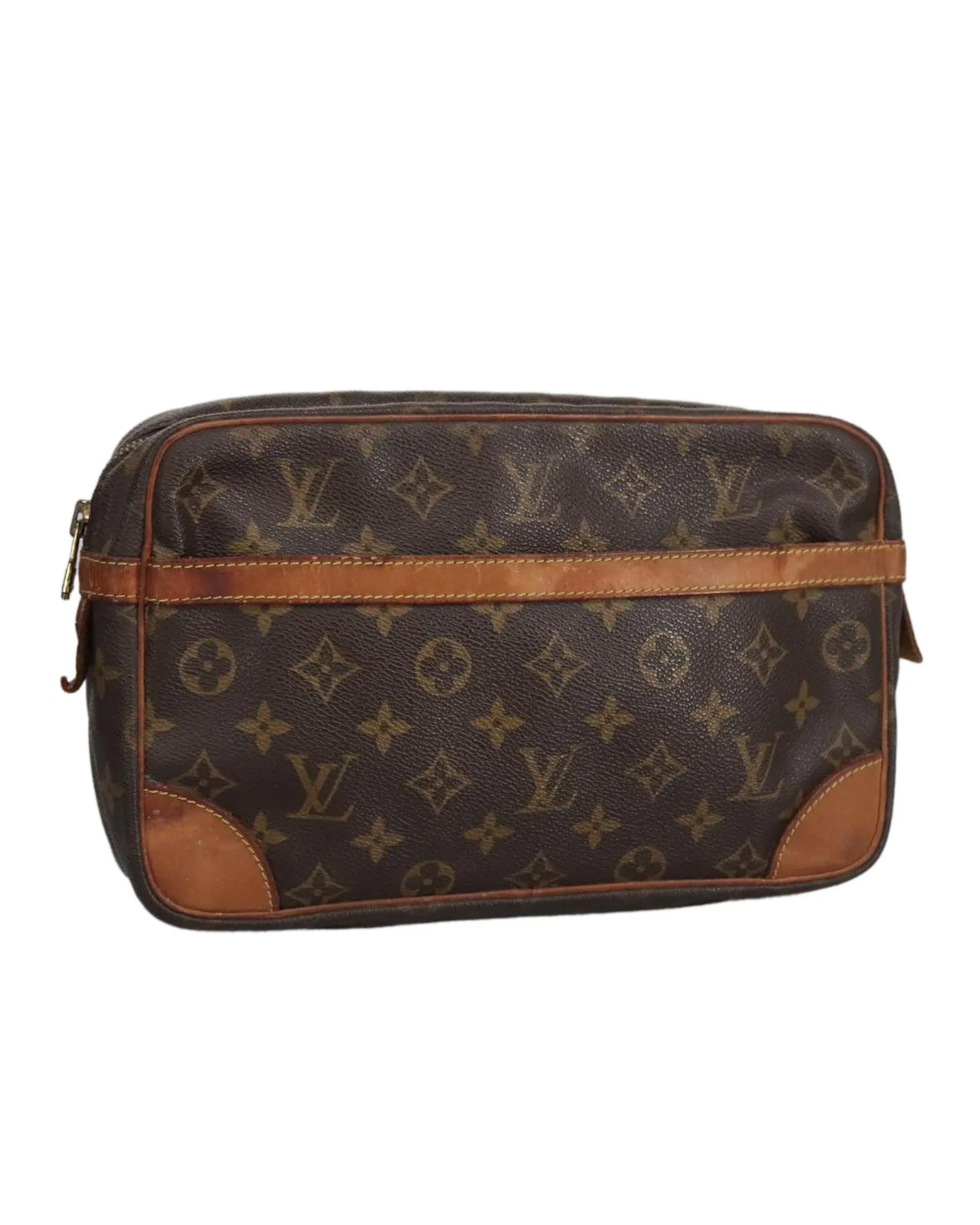 Preloved Monogram Canvas Travel CaseClutches 1 Preloved Monogram Canvas Travel CaseClutches