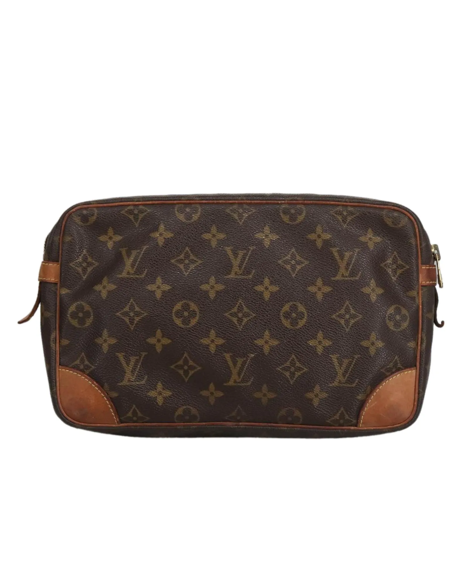 Preloved Monogram Canvas Travel CaseClutches 2 Preloved Monogram Canvas Travel CaseClutches