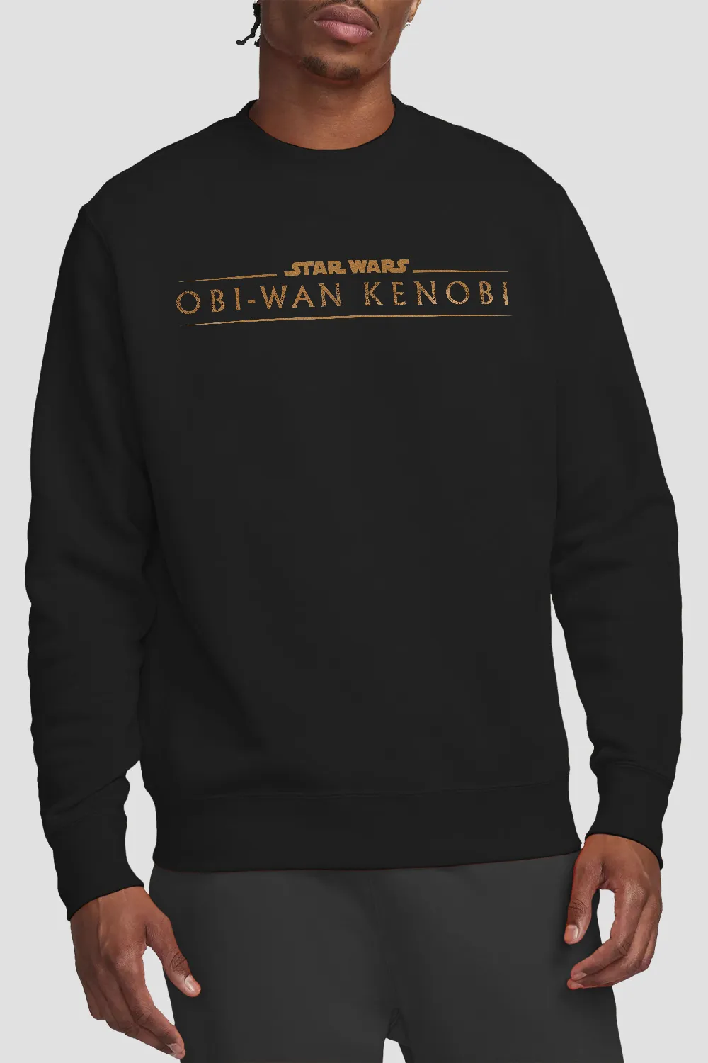 Star Wars ObiWan Kenobi LogoSweatshirt Black 1 Star Wars ObiWan Kenobi LogoSweatshirt Black