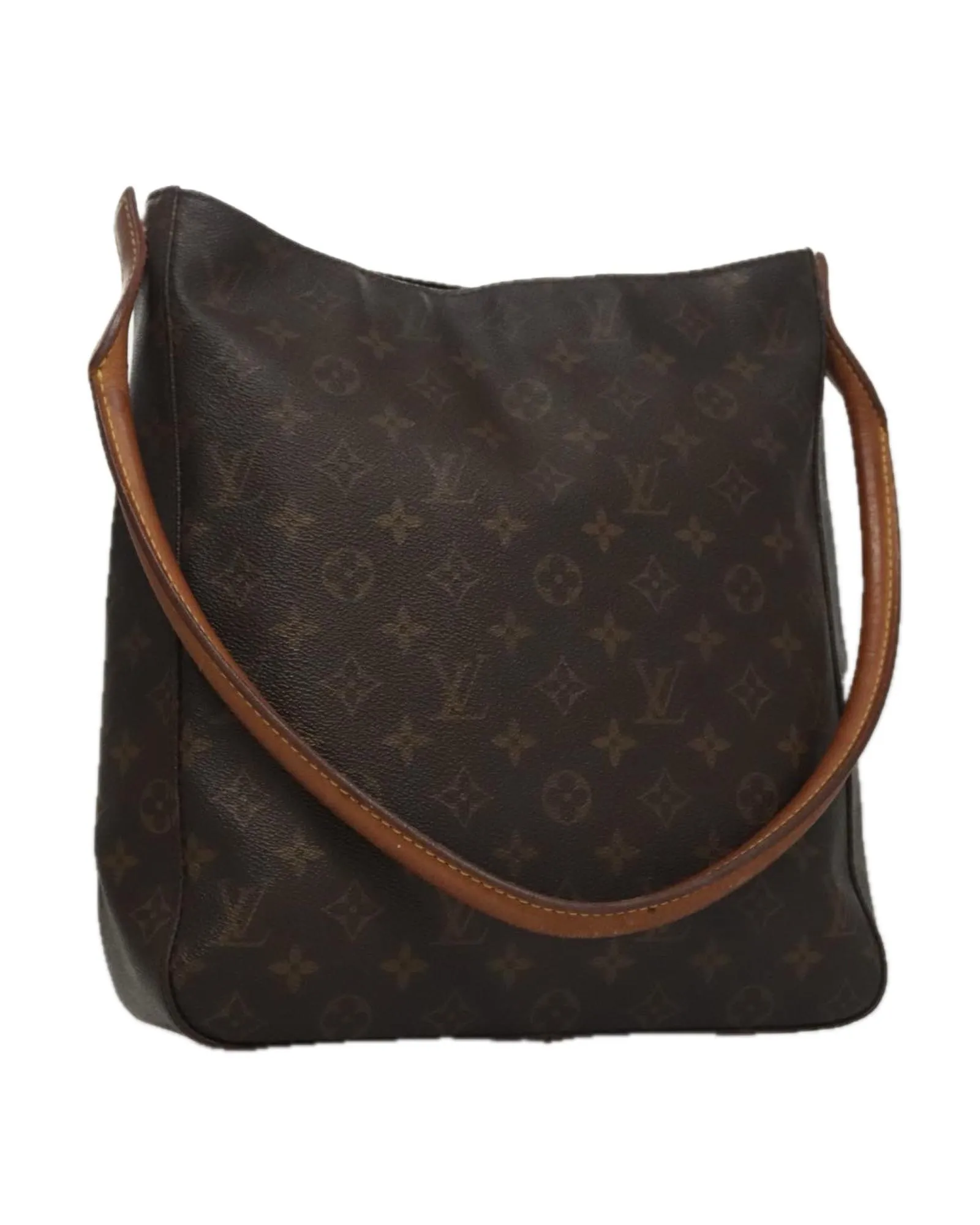 Preloved Monogram Canvas Classic Shoulder Bag Women 1 Preloved Monogram Canvas Classic Shoulder Bag Women