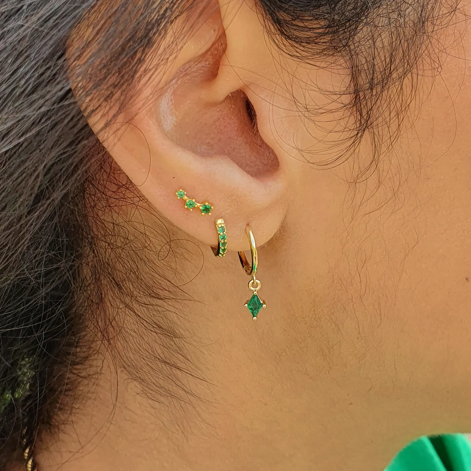 May Birthstone Emerald Earrings Gift Set For Her 2 May Birthstone Emerald Earrings Gift Set For Her