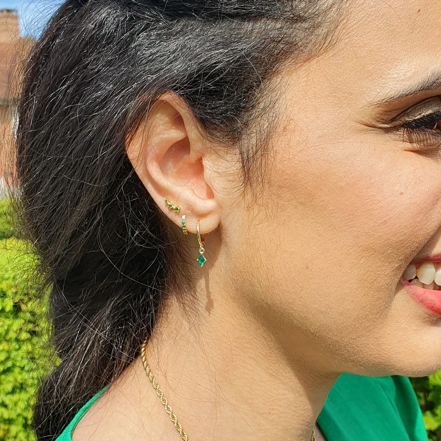 May Birthstone Emerald Earrings Gift Set For Her 3 May Birthstone Emerald Earrings Gift Set For Her