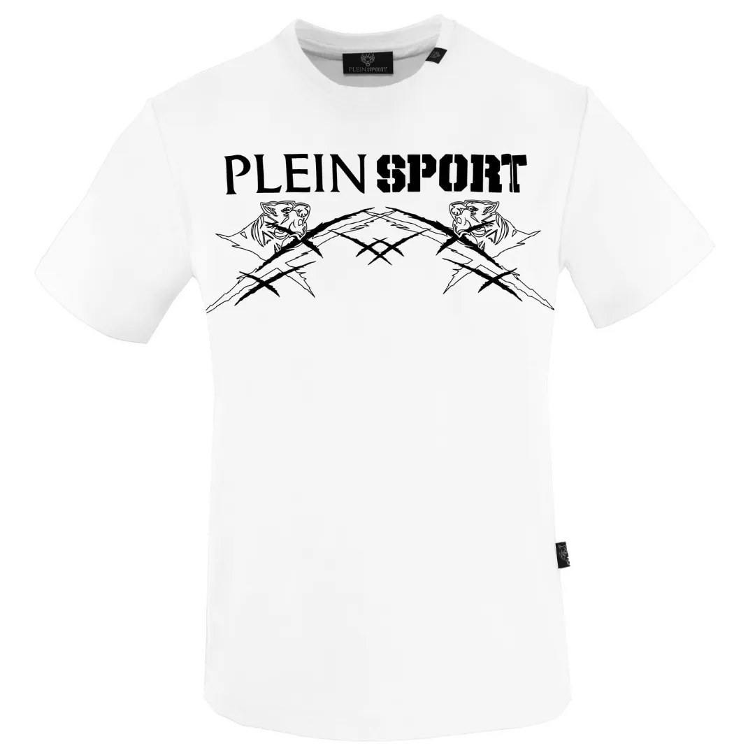 Large Tiger Scratch Logo White T-Shirt 1 Large Tiger Scratch Logo White T-Shirt
