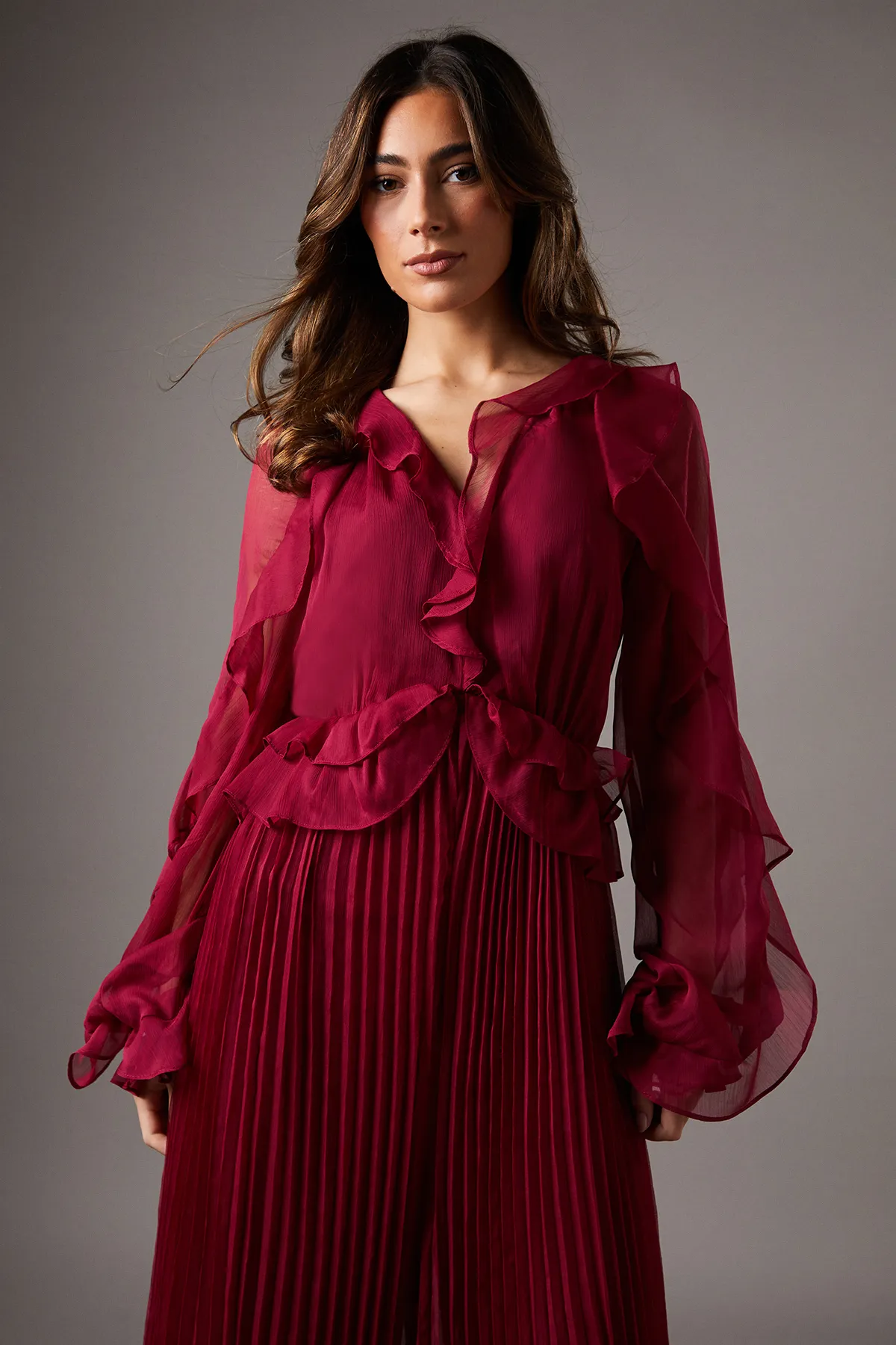Soft Chiffon Frill Jumpsuit 2 Soft Chiffon Frill Jumpsuit