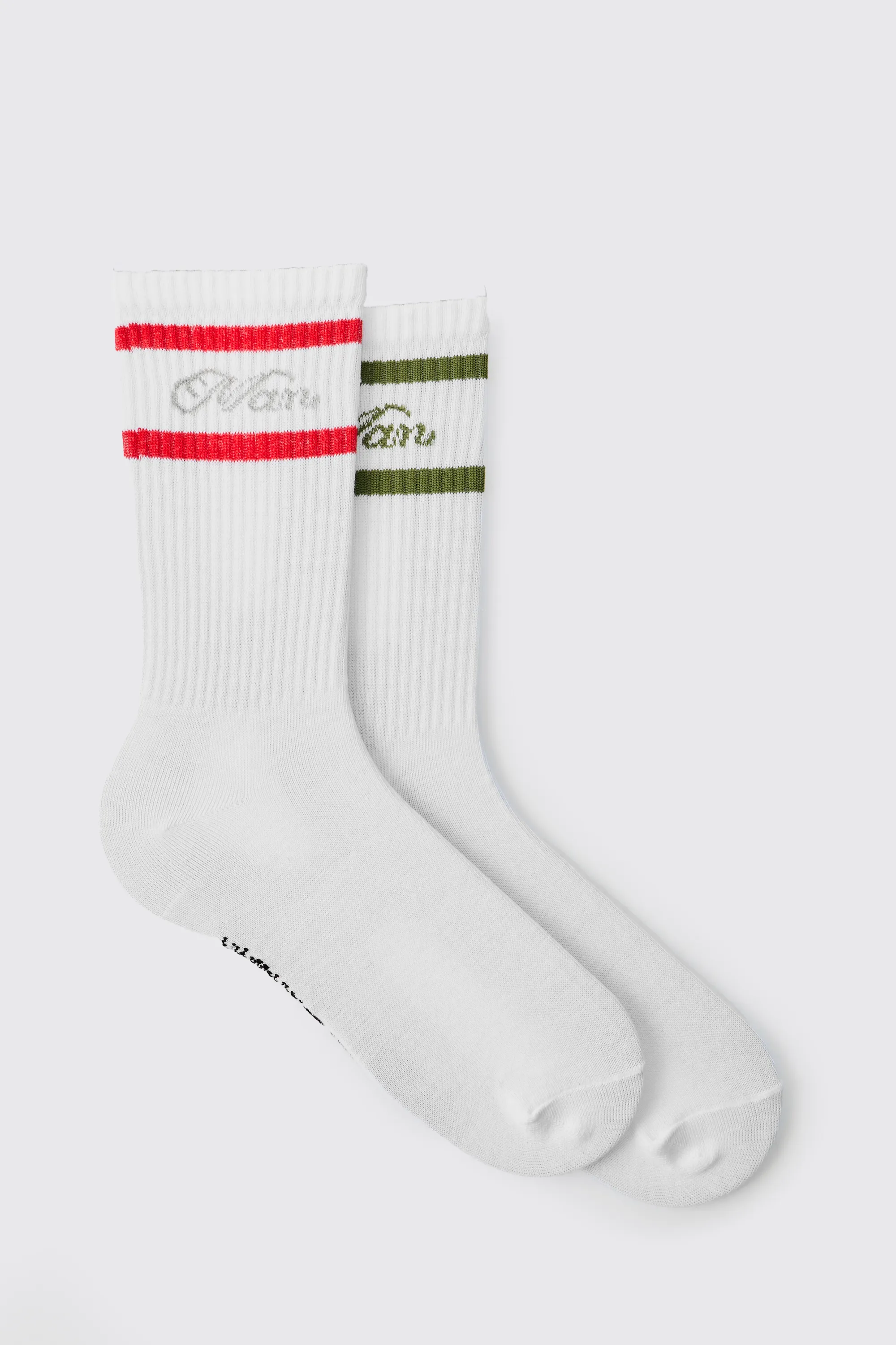 Sfera Multi 2 Pack Stripe Man Sport Socks