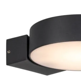Darcy Black Adjustable Round LED Outdoor Wall Light 3000k Warm White IP54 6 Darcy Black Adjustable Round LED Outdoor Wall Light 3000k Warm White IP54