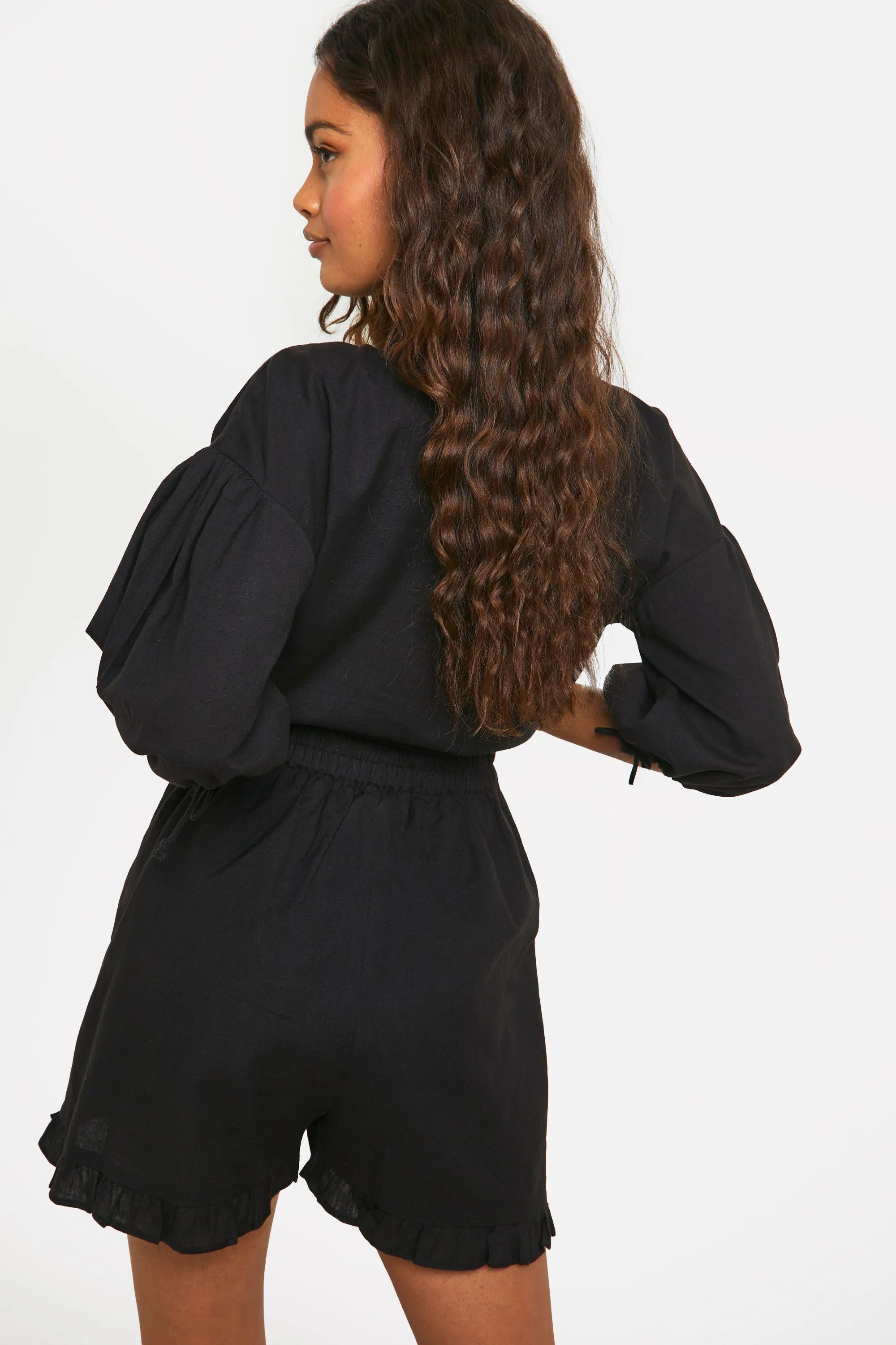Frill Hem Detail Shorts 2 Frill Hem Detail Shorts