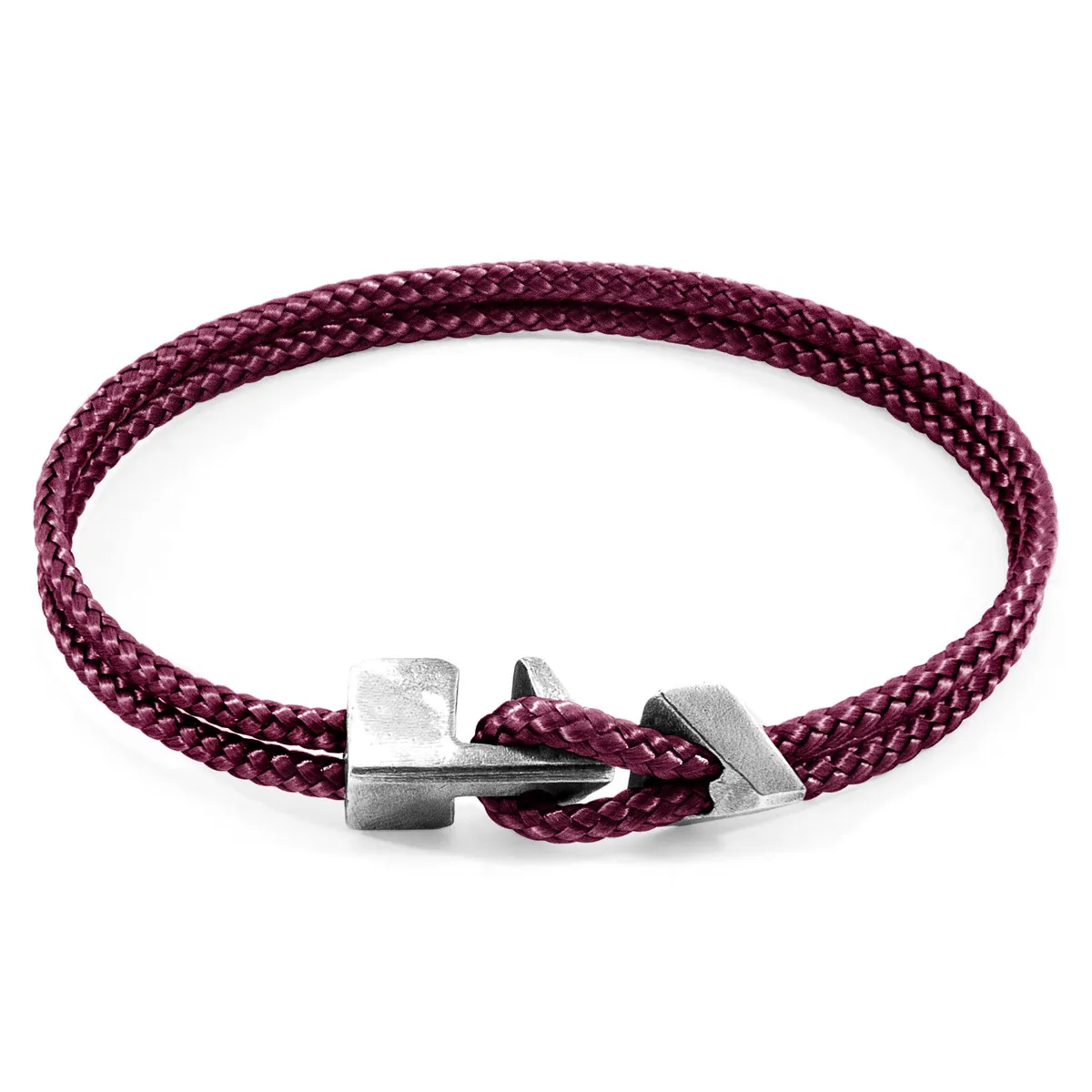 Brixham Silver and Rope Bracelet