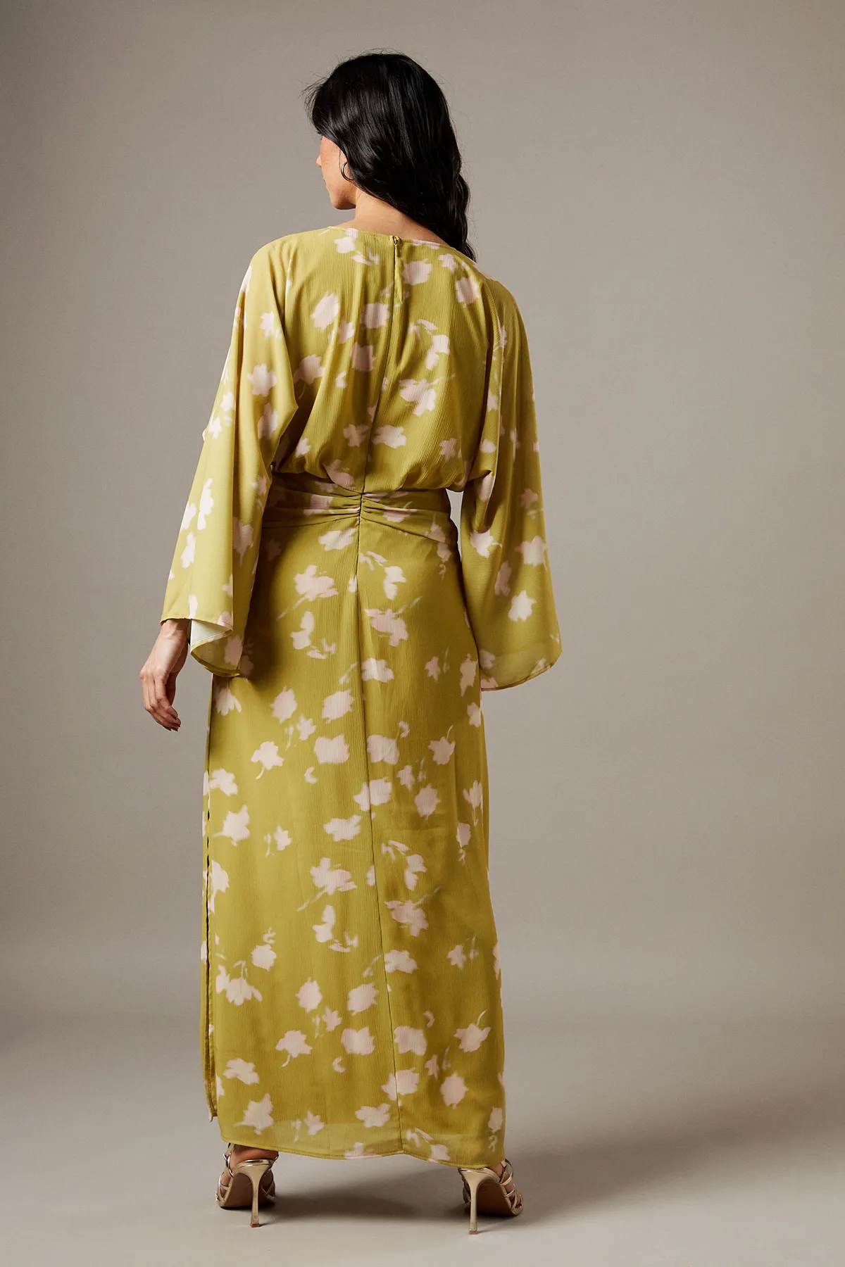 Chiffon Wrap Knot Front Maxi Dress 3 Chiffon Wrap Knot Front Maxi Dress