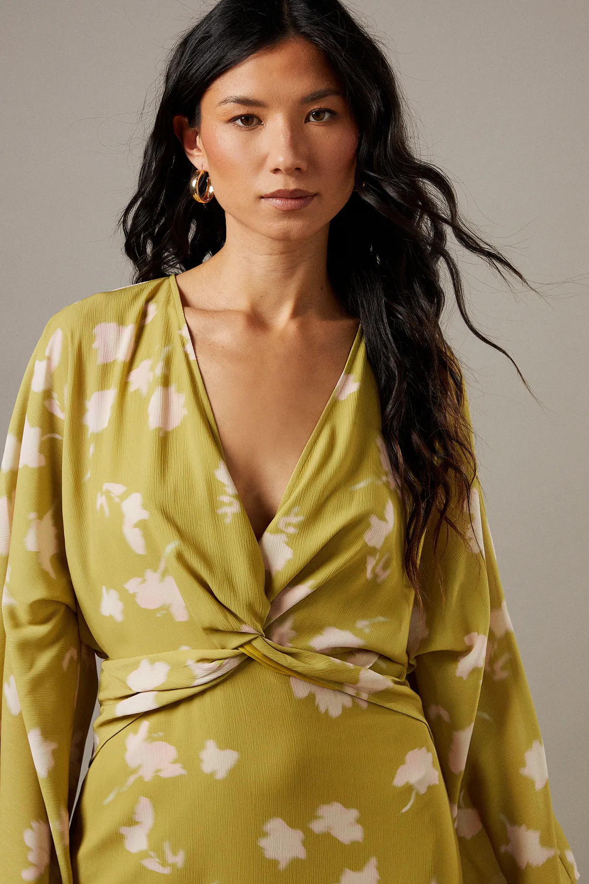 Chiffon Wrap Knot Front Maxi Dress 4 Chiffon Wrap Knot Front Maxi Dress