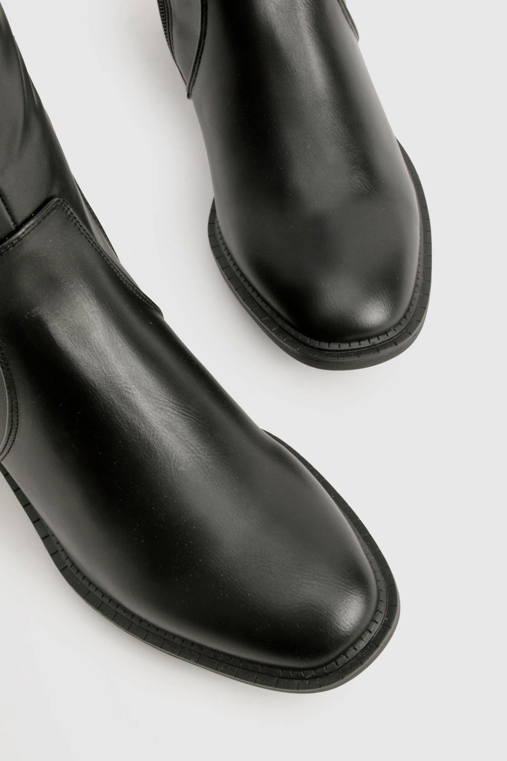 Wide Fit Tab Detail Knee High Boot 5 Wide Fit Tab Detail Knee High Boot
