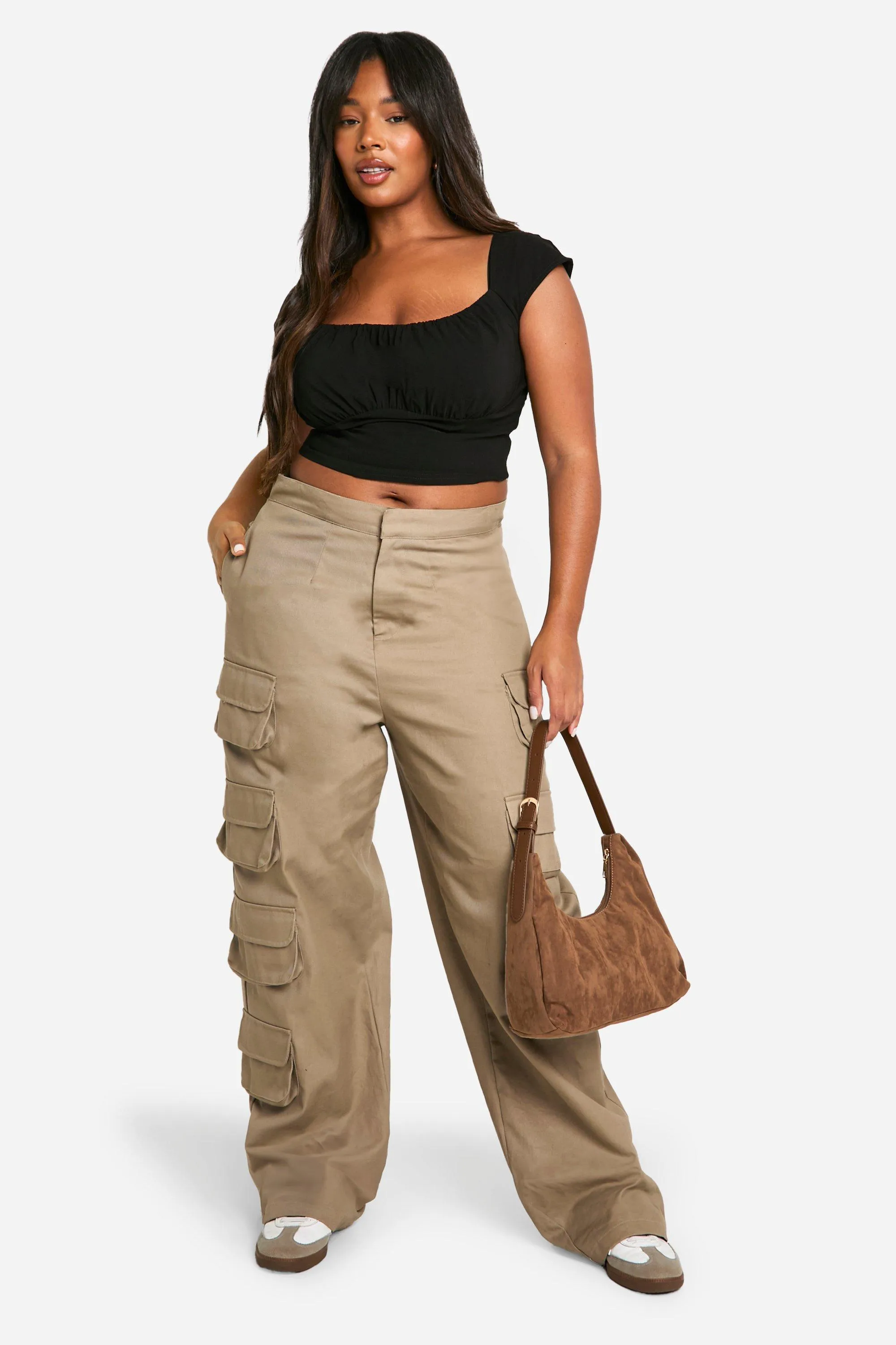 Plus Woven Stretch Ruched Cap Sleeve Corset Top 3 Plus Woven Stretch Ruched Cap Sleeve Corset Top