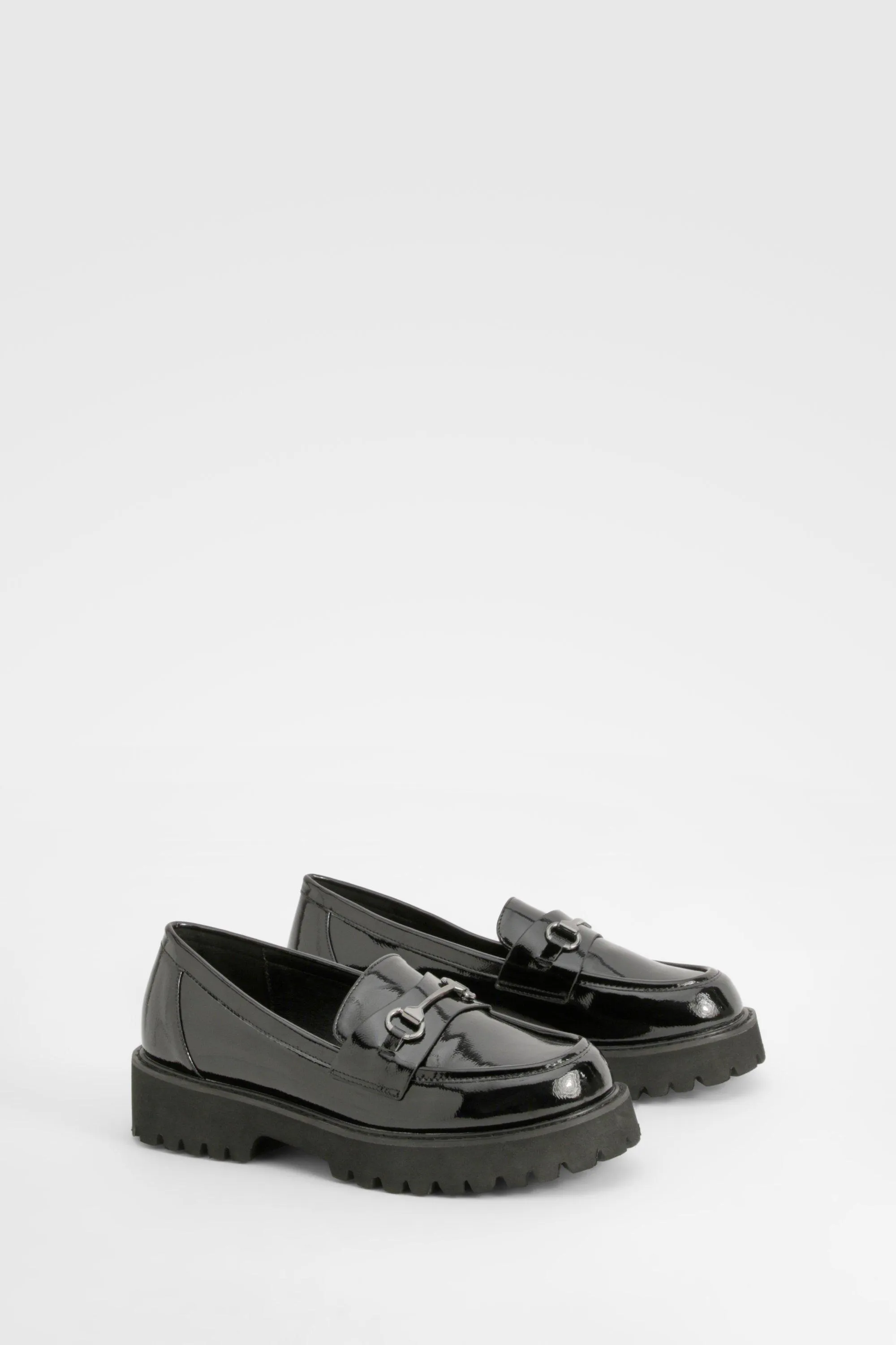 Wide Fit Patent T Bar Loafers 1 Wide Fit Patent T Bar Loafers