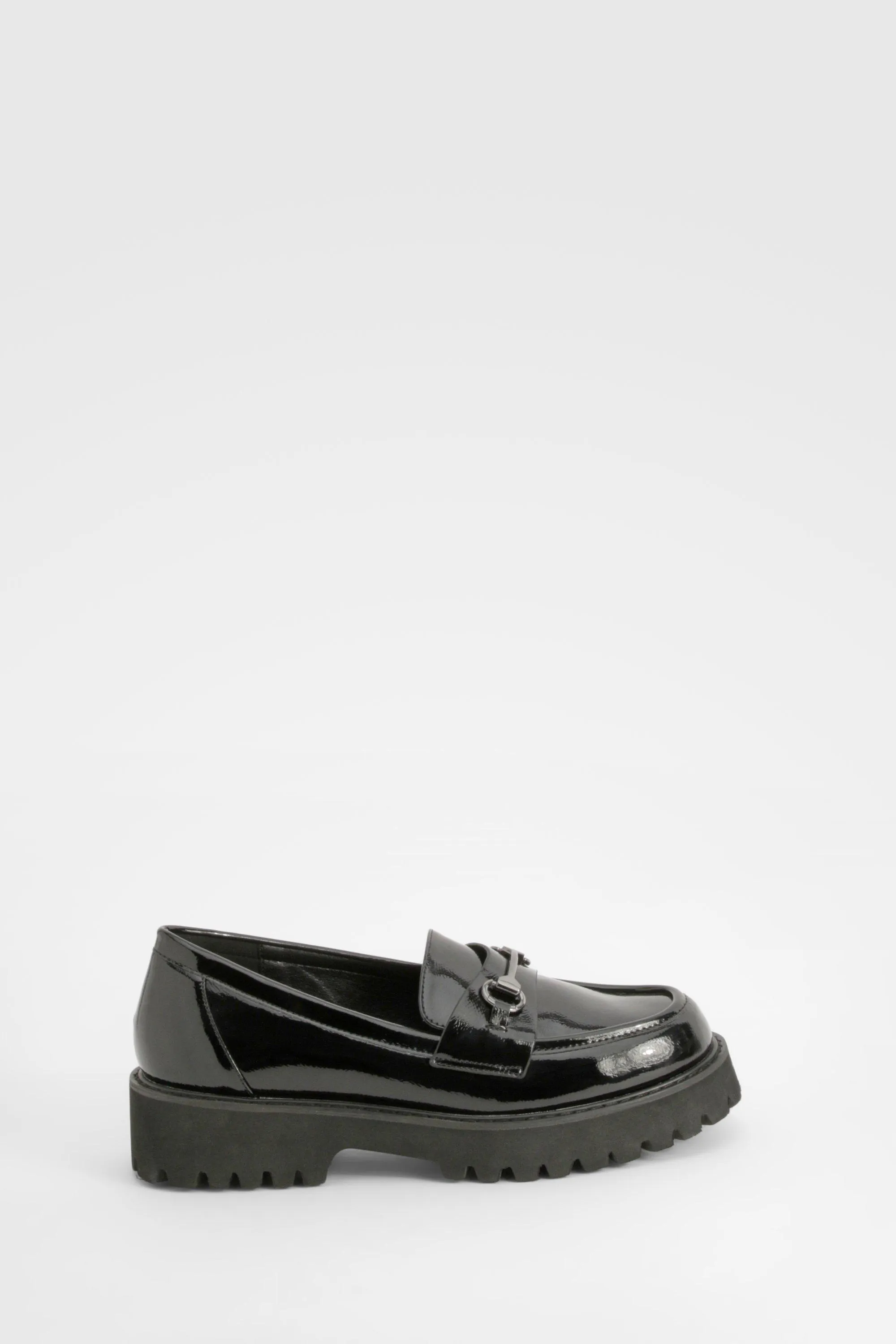 Wide Fit Patent T Bar Loafers 2 Wide Fit Patent T Bar Loafers